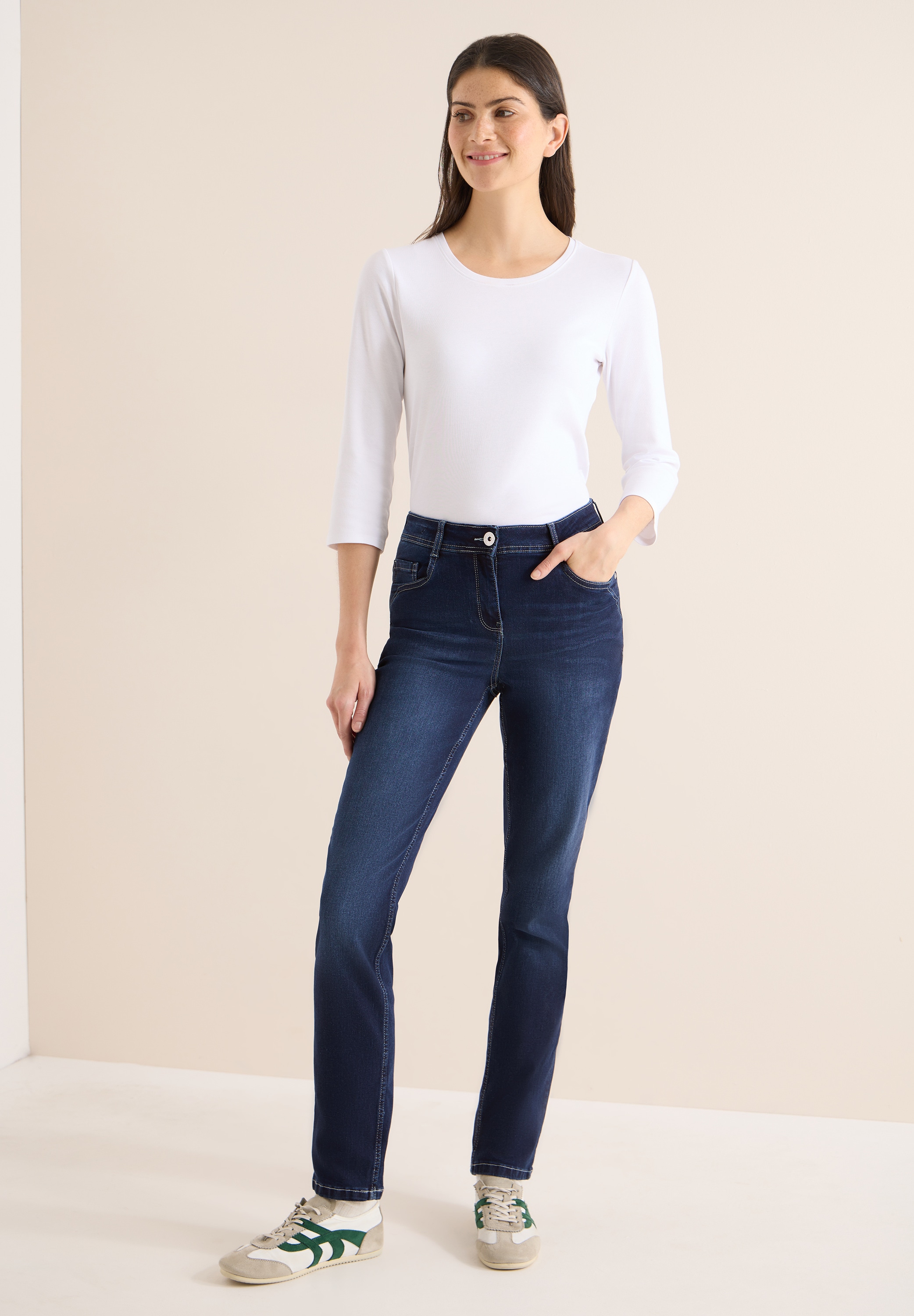 Cecil Slim-fit-Jeans High Waist