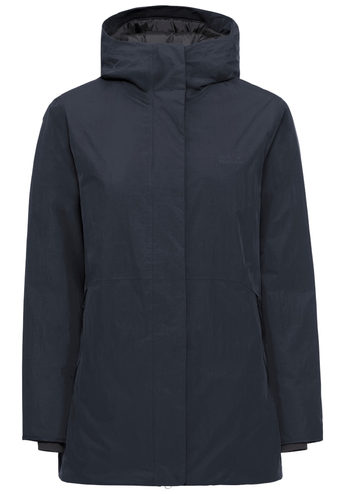 Jack Wolfskin Daunenjacke »FIORA BAY LONG JKT W« mit Kapuze Winterparka, wasserdicht, warm