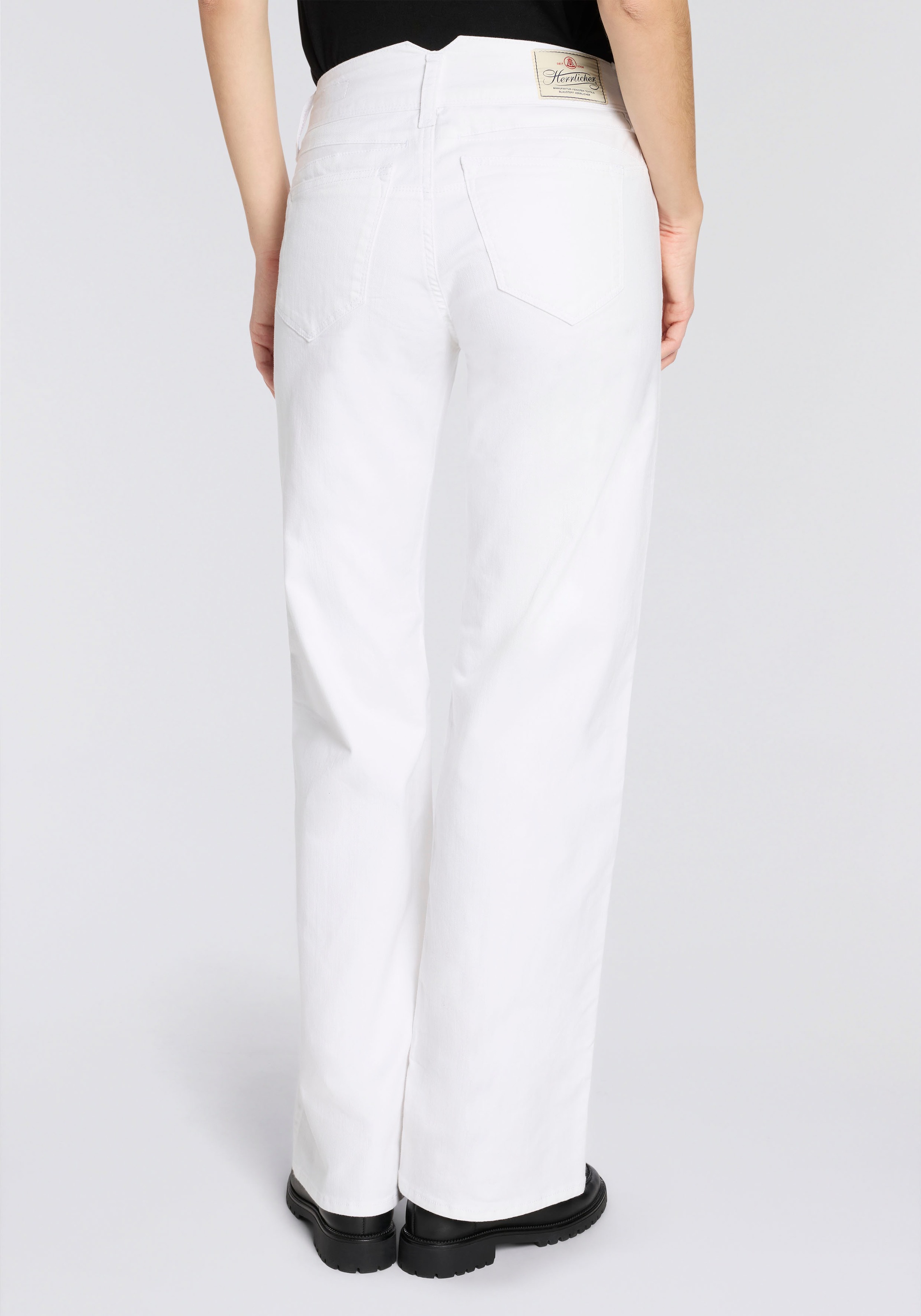 Herrlicher Straight-Jeans "Prime New Denim White Stretch" mit Spitzbund und günstig online kaufen