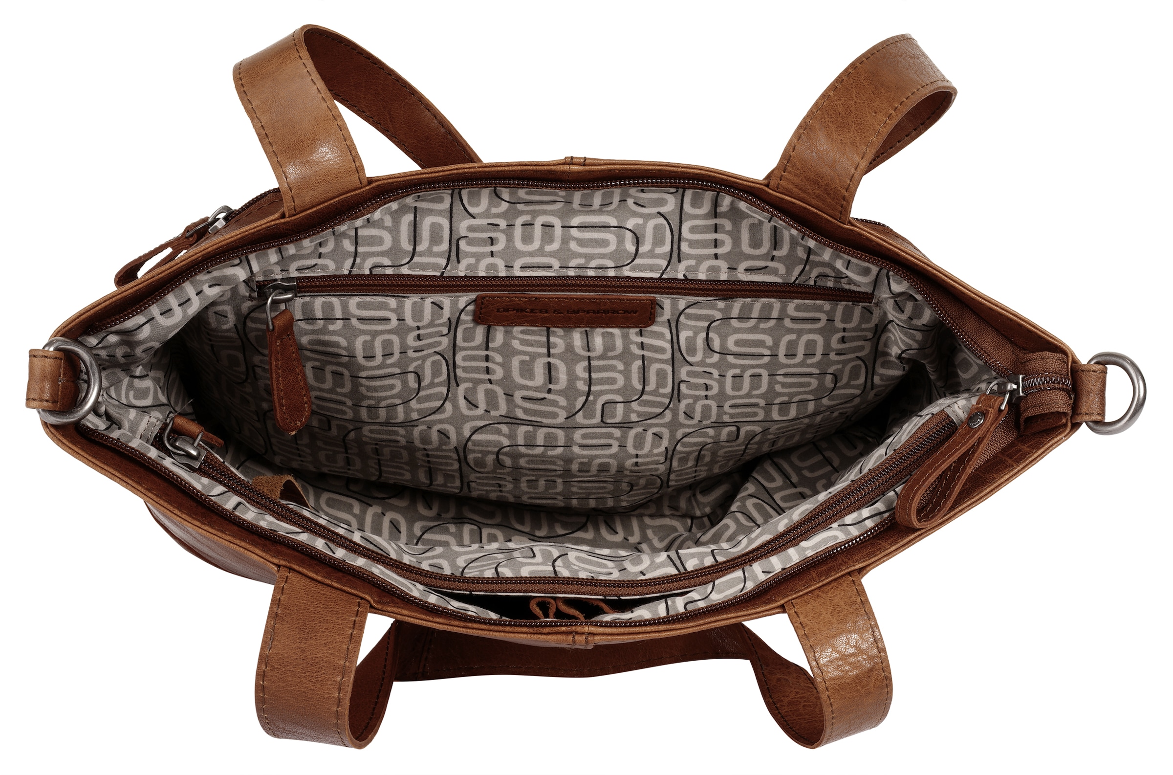Spikes & Sparrow Shopper, echt Leder