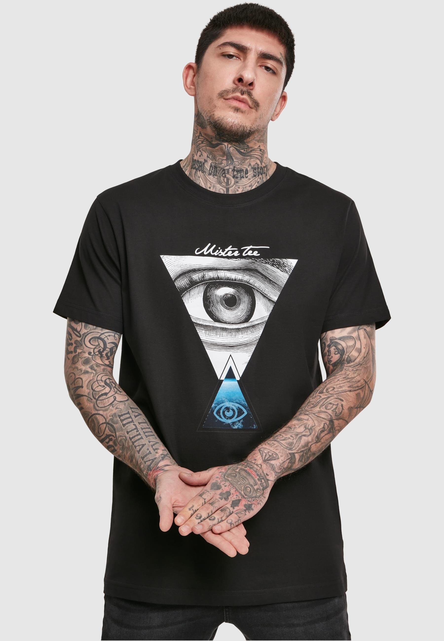 MisterTee T-Shirt »MisterTee Herren Mister Tee Eyes Tee«, (1 tlg.)