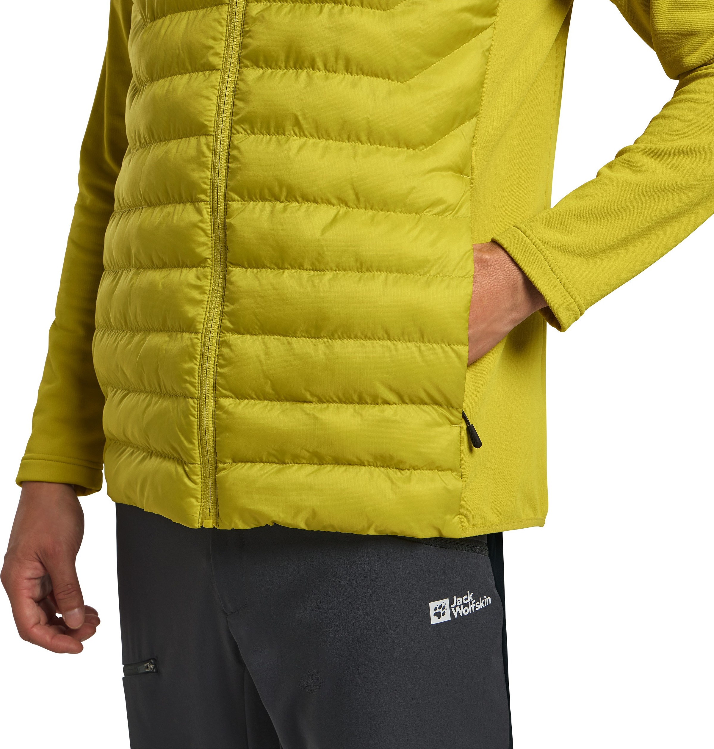 Jack Wolfskin Hybridjacke »ROUTEBURN PRO HYBRID M«, mit Kapuze