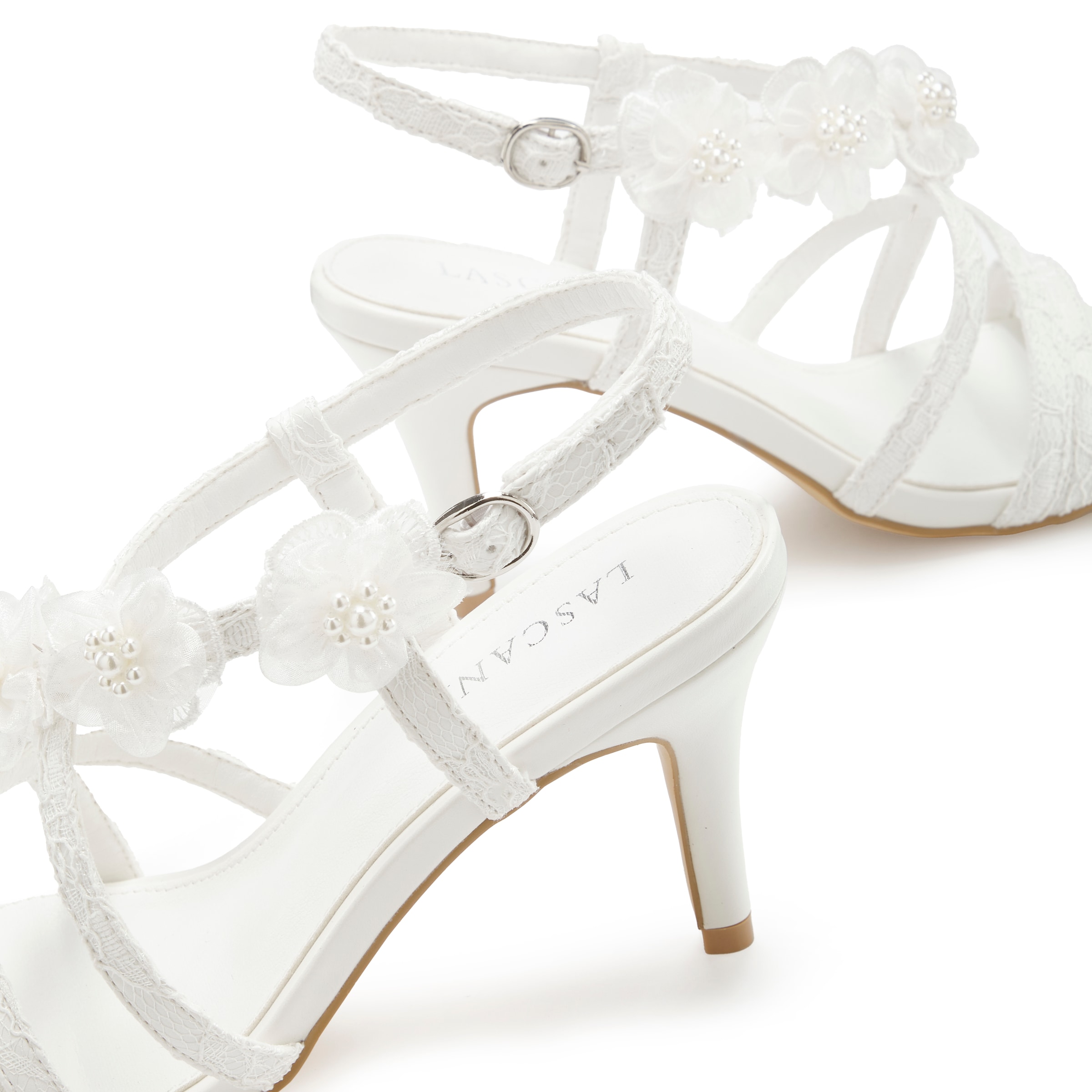 LASCANA High-Heel-Sandalette »Sommerschuh«, Romantische Sandalette