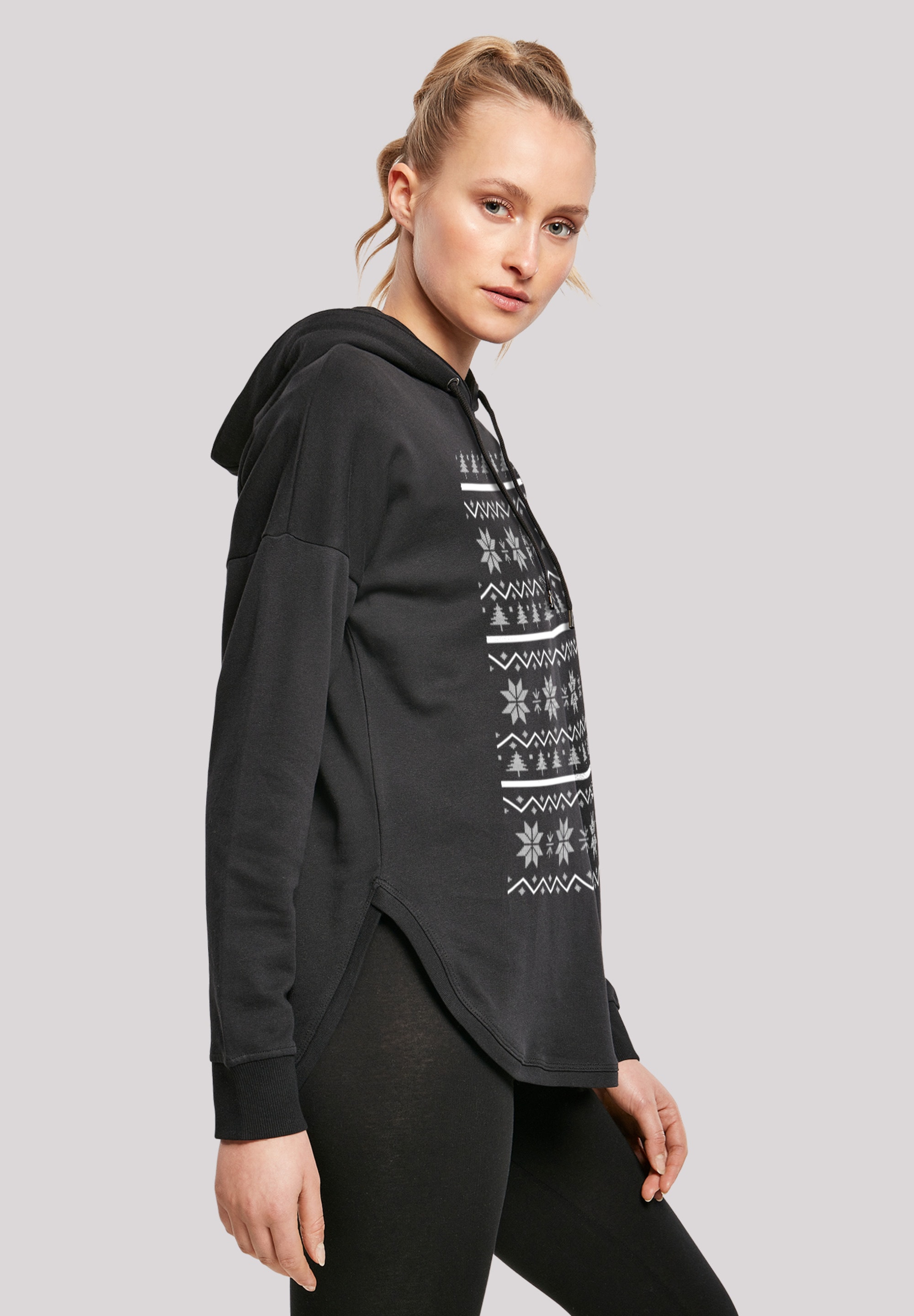 F4NT4STIC Kapuzenpullover »Scandinavian Muster Weihnachten«, Print