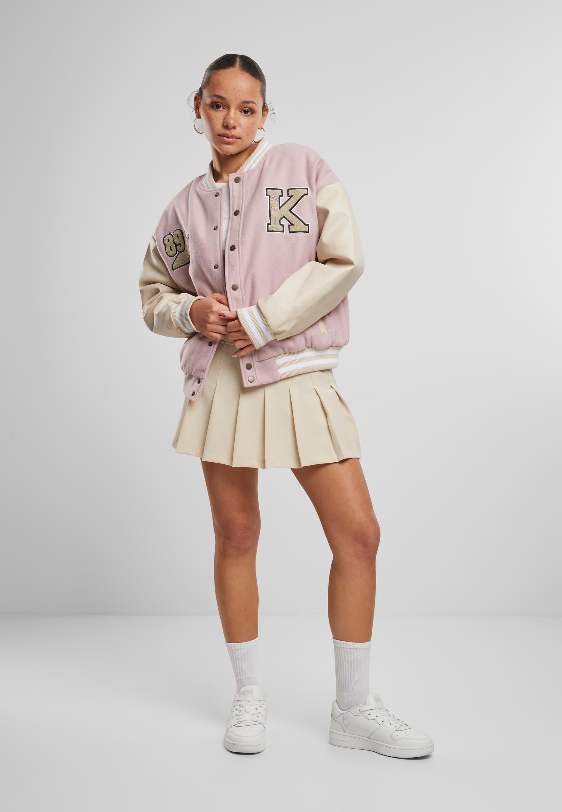Karl Kani Collegejacke »Karl Kani Karl Kani Retro Patch Star Logo OS College Jacket«, (1 St.), ohne Kapuze