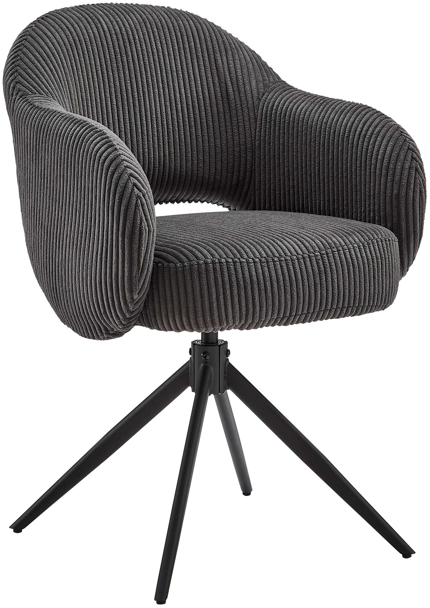 SalesFever Armlehnstuhl "Manchester Cord-Bezug" () 1 Stk.Esszimmerstuhl mit günstig online kaufen