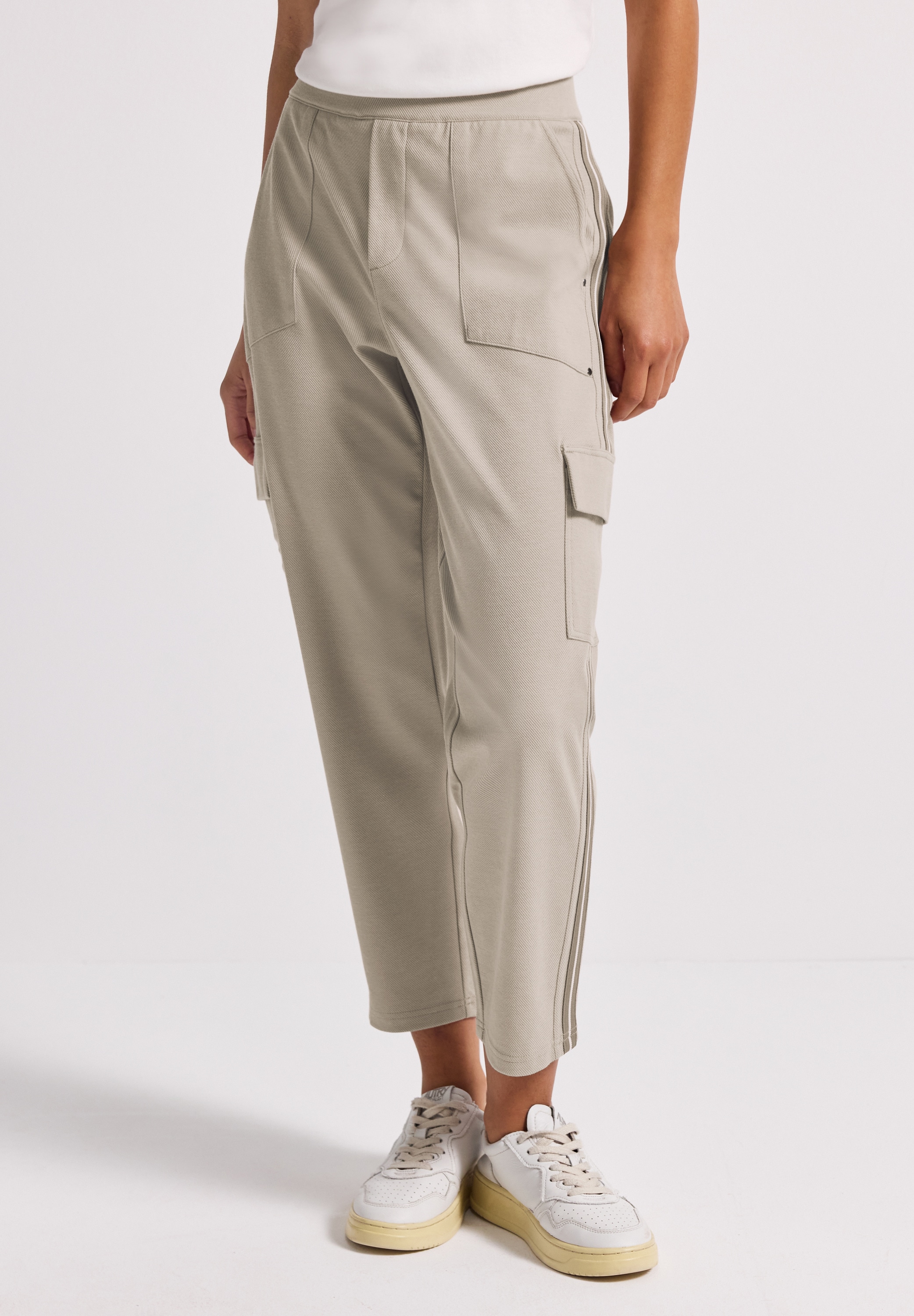 STREET ONE Cargohose, softer Materialmix günstig online kaufen