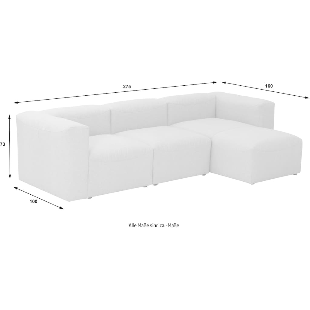 Max Winzer® Ecksofa »Lena«, (Spar-Set, 3 St.)