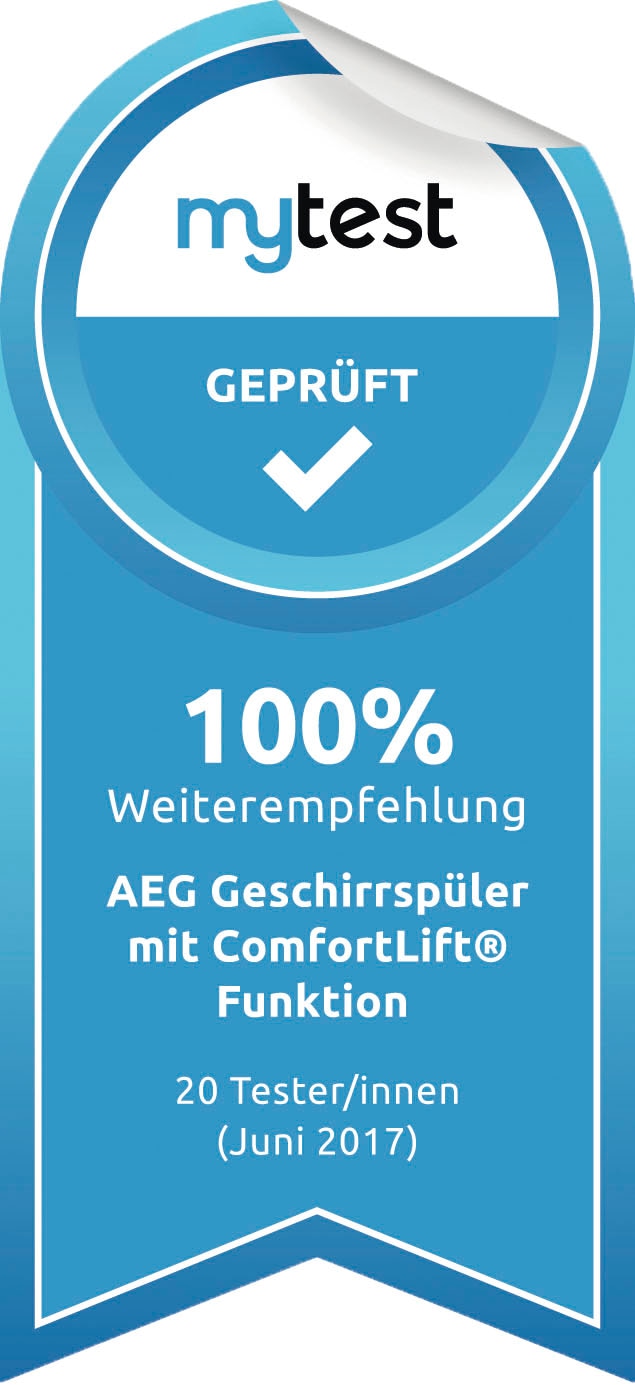 AEG teilintegrierbarer Geschirrspüler 9000 »FEE9680APM«, 14 Maßgedecke, KomfortLift