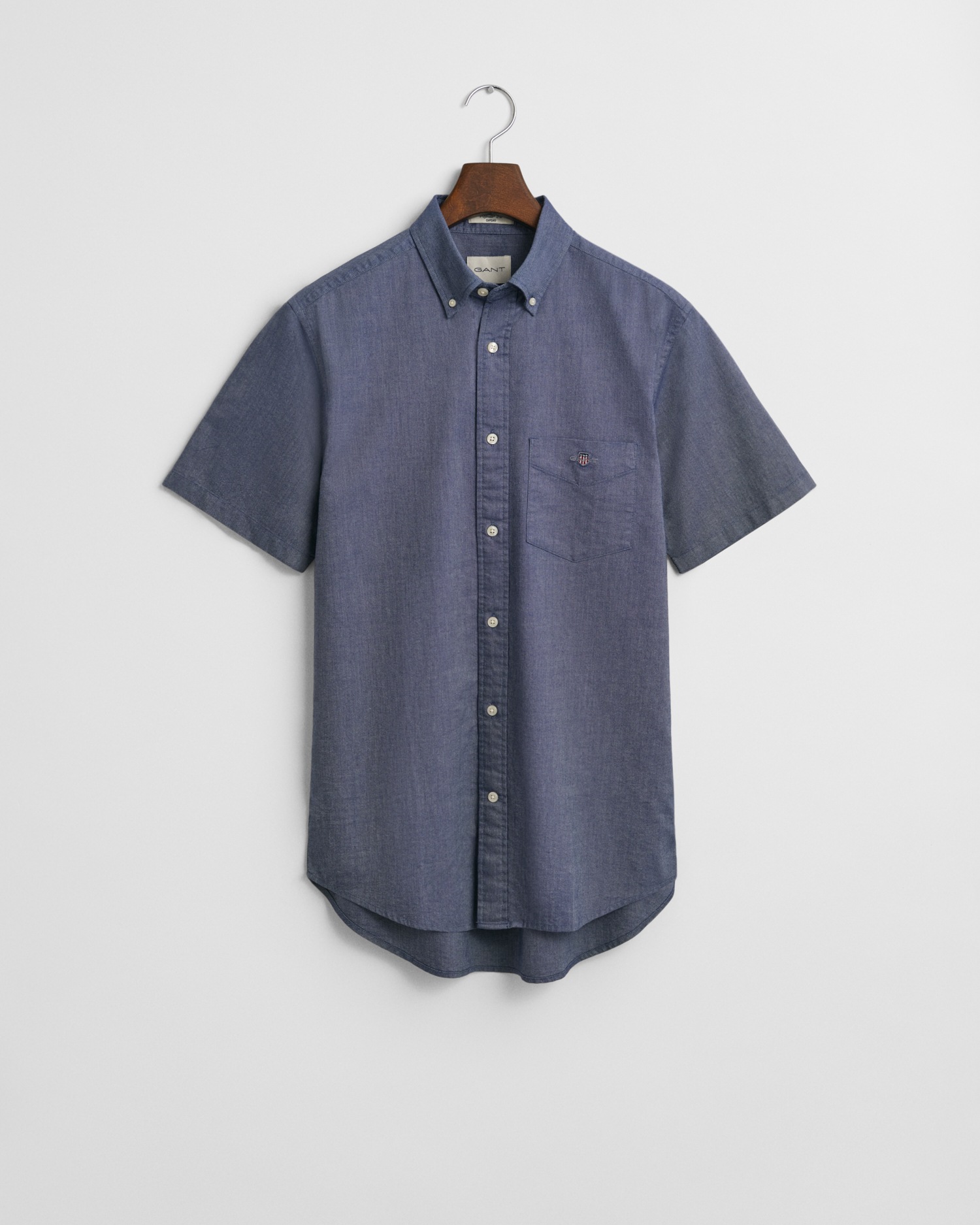 Gant Kurzarmhemd »REG OXFORD SHIRT«, Gant-Stickerei