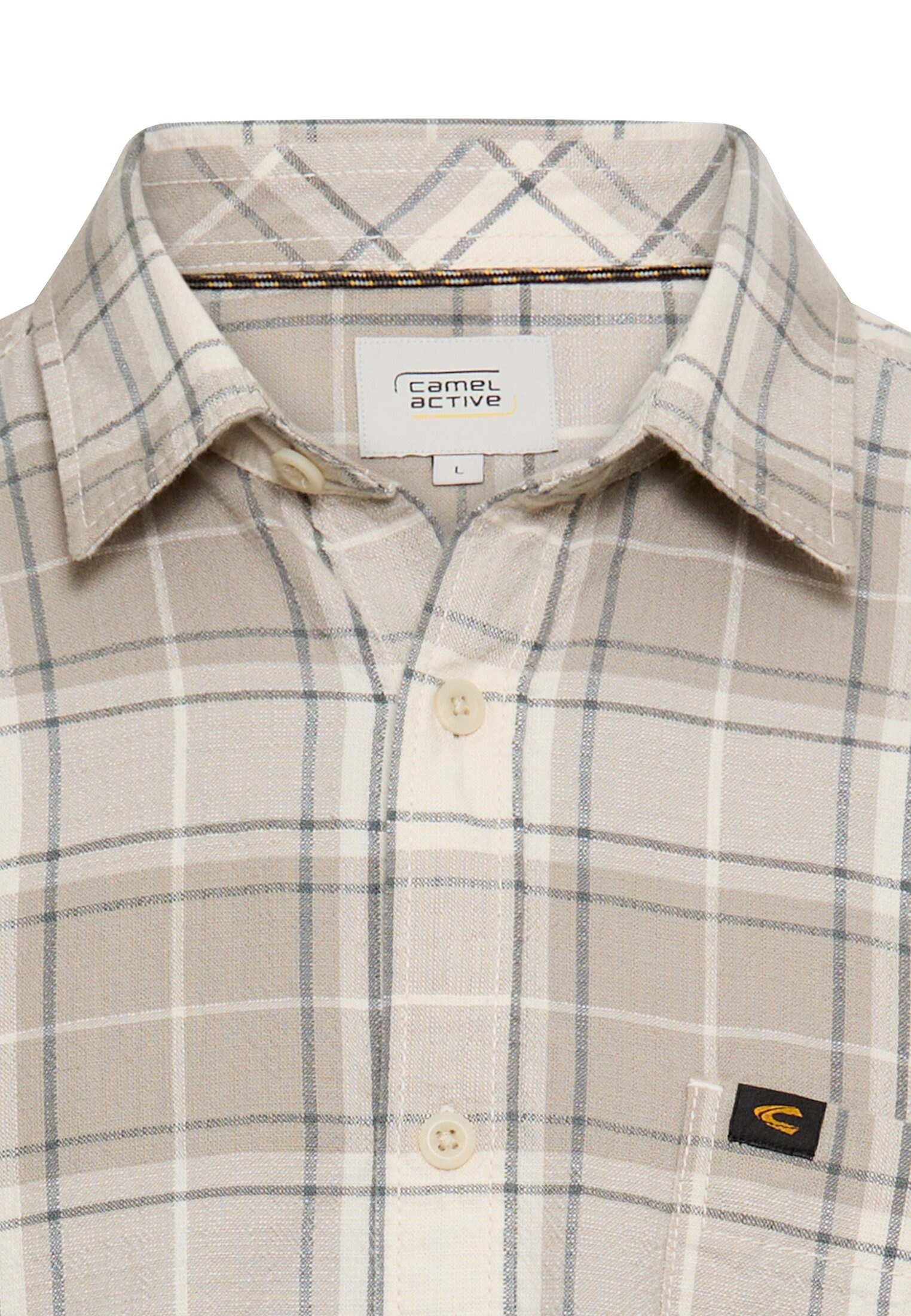 Thumbnail - camel active Langarmhemd mit Karo-Muster