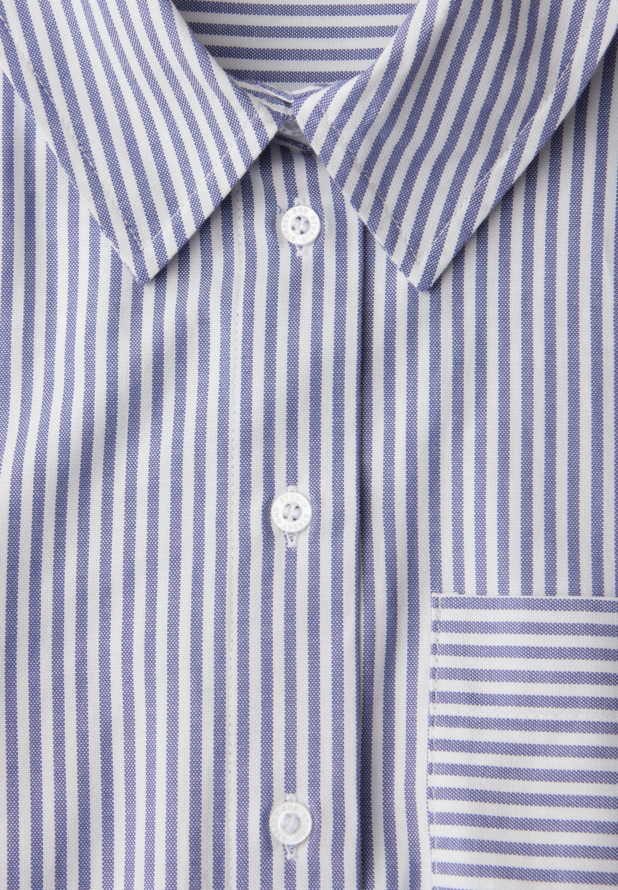 STREET ONE STUDIO Langarmbluse aus reiner Baumwolle