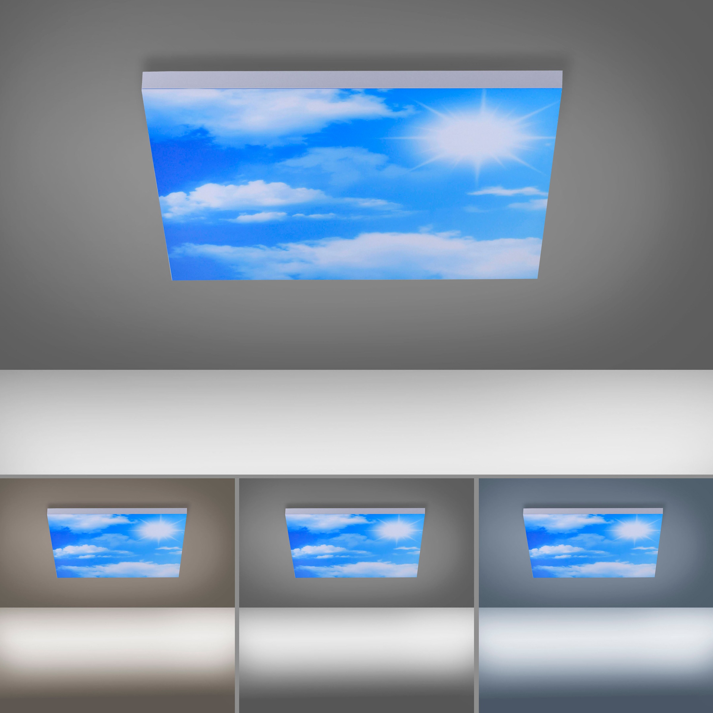 BAUR Wolkenmotiv LIGHT JUST »CLOUD«, - Deckenleuchte CCT LED flammig-flammig, Memoryfunktion; 1 dimmbar, Farbtemperaturwechsel; |