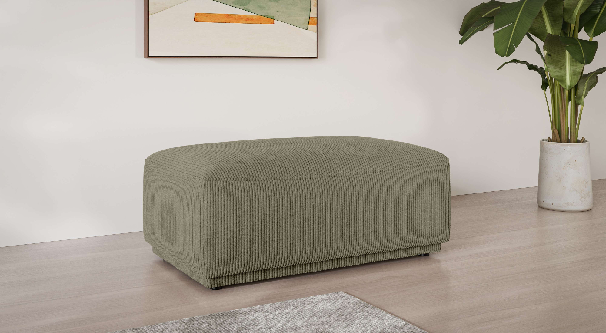 s.Oliver Polsterhocker "EMMERIK Sitzhocker mit Wellenfederung, Maße B/T/H: 124,5/70,5/48 cm" hoher Sitzkomfort, gemütlich und modern, passend zur Serie Emmerik