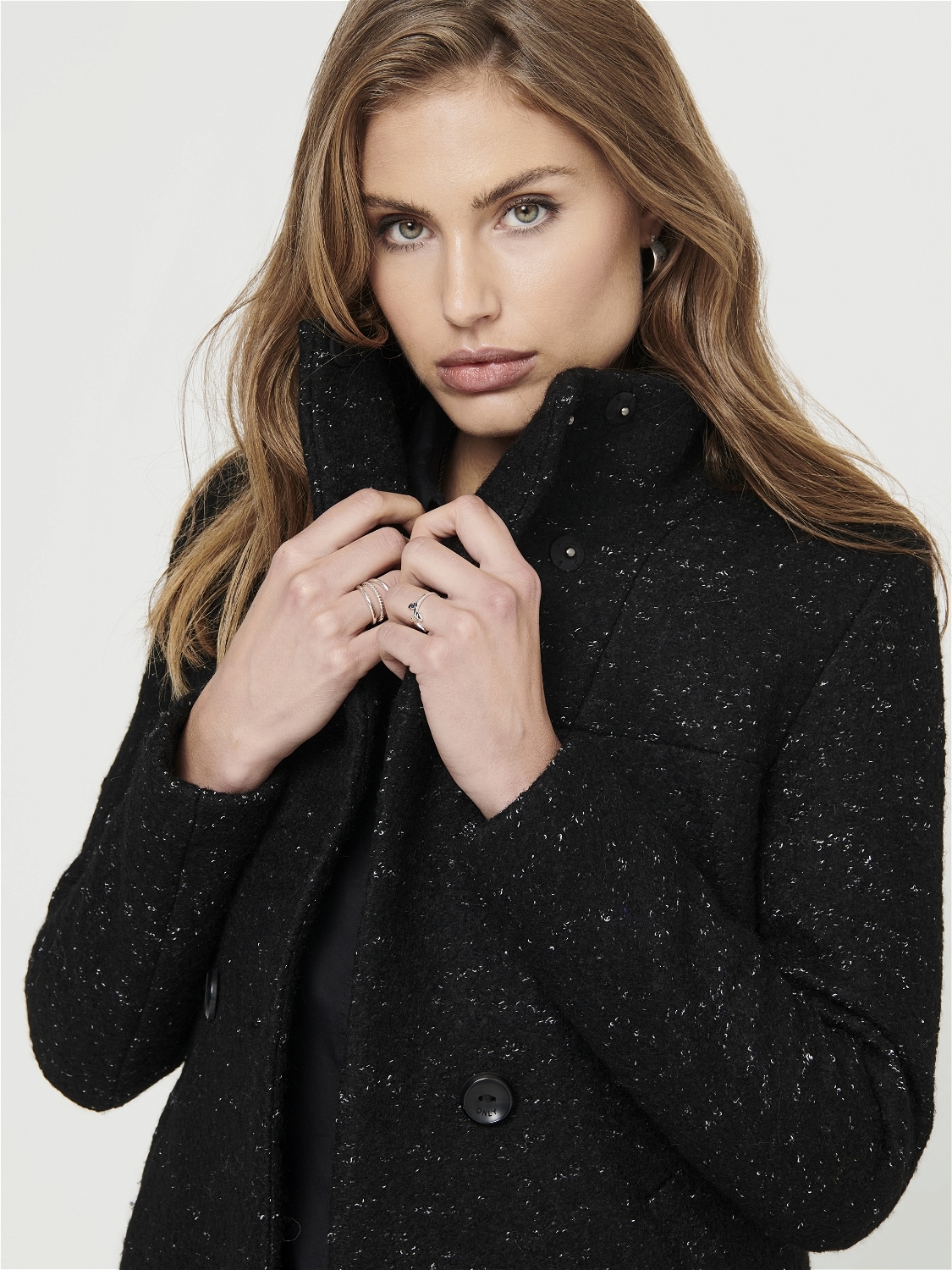 ONLY Langjacke »ONLNEWSOPHIA WOOL COAT OTW CC« mit Wolle