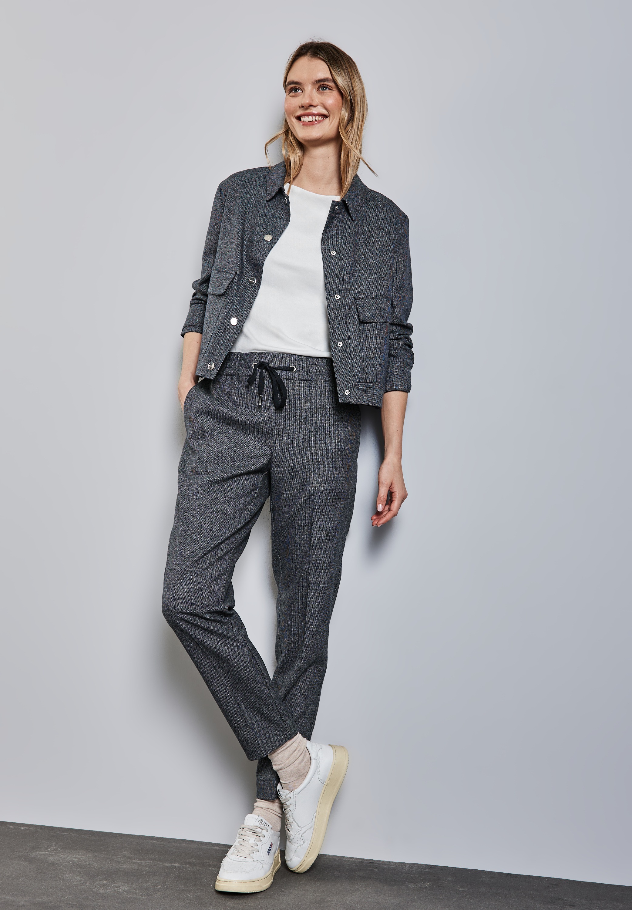 Thumbnail - STREET ONE Stoffhose "Style Bonny", in Melange Optik