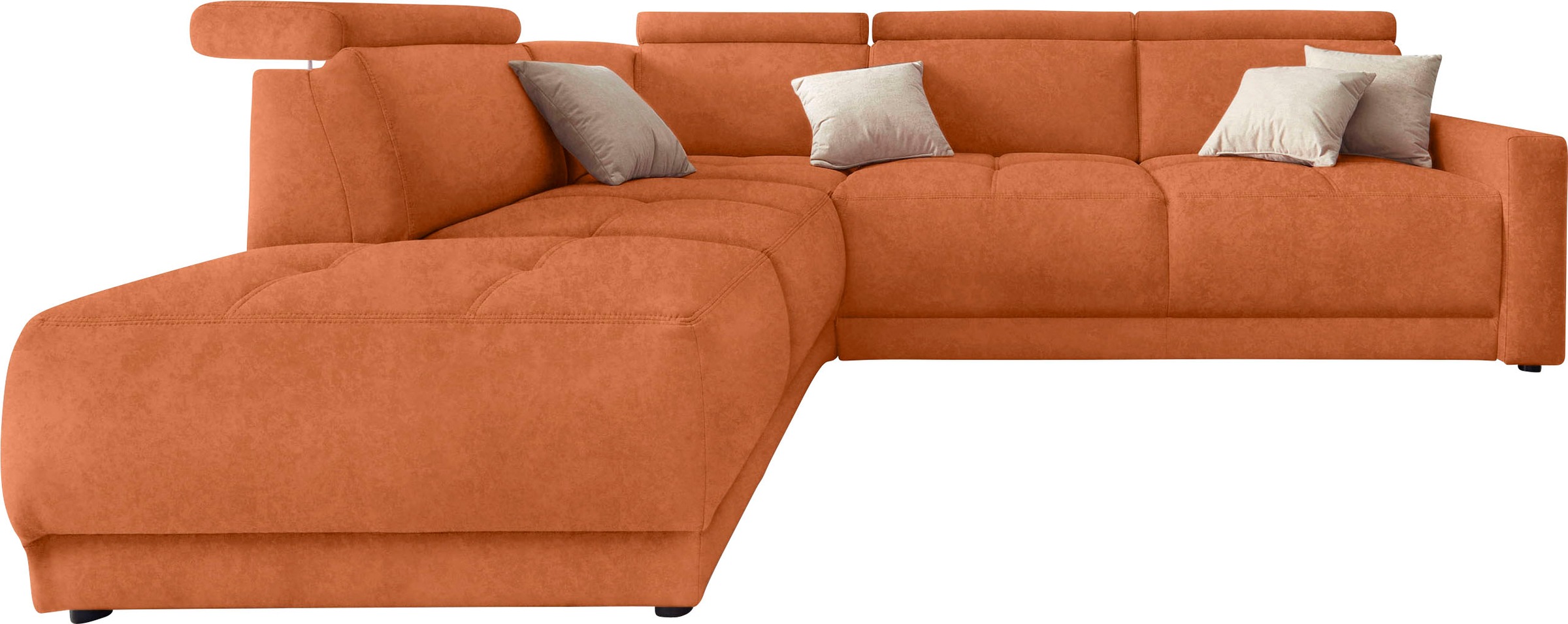 DOMO collection Ecksofa "Ava, moderne Sitzheftung mit toller Doppelnaht, ko günstig online kaufen
