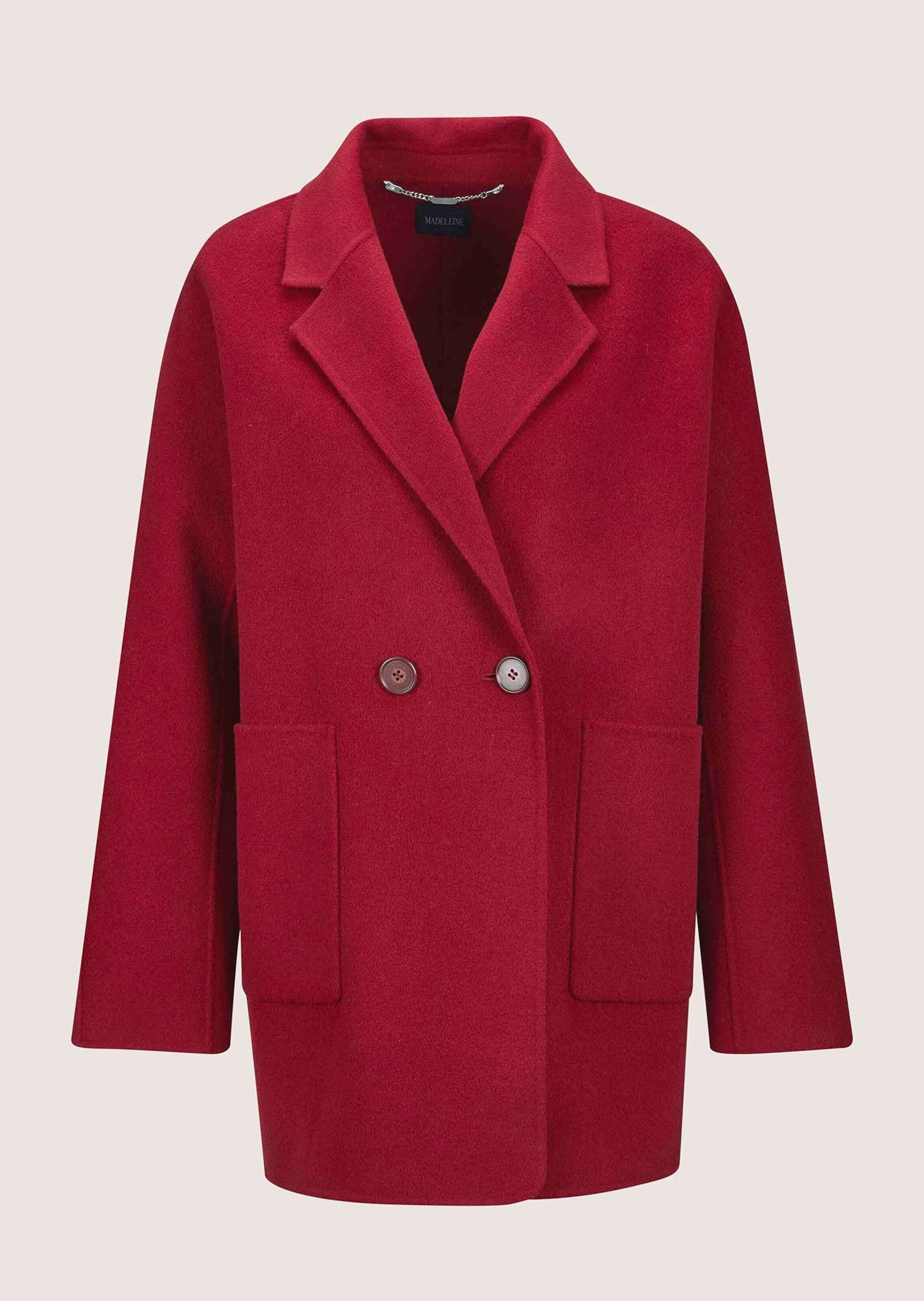 MADELEINE Langmantel "Kurzmantel Eleganter Wollmantel mit Reverskragen" günstig online kaufen