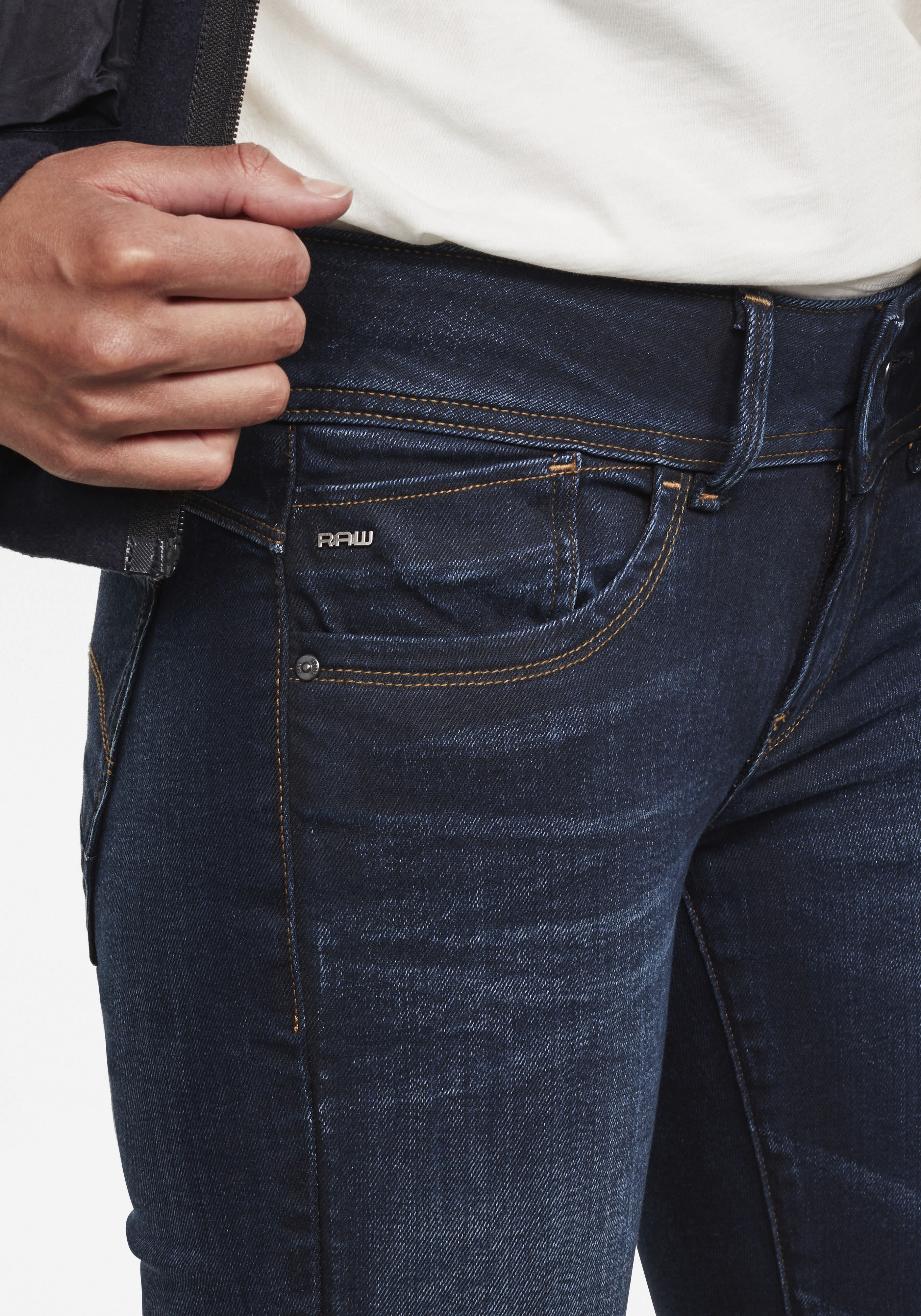 Thumbnail - G-STAR Skinny-fit-Jeans "Lynn Mid Waist Skinny", moderne Version des klassischen 5-Pocket-Designs