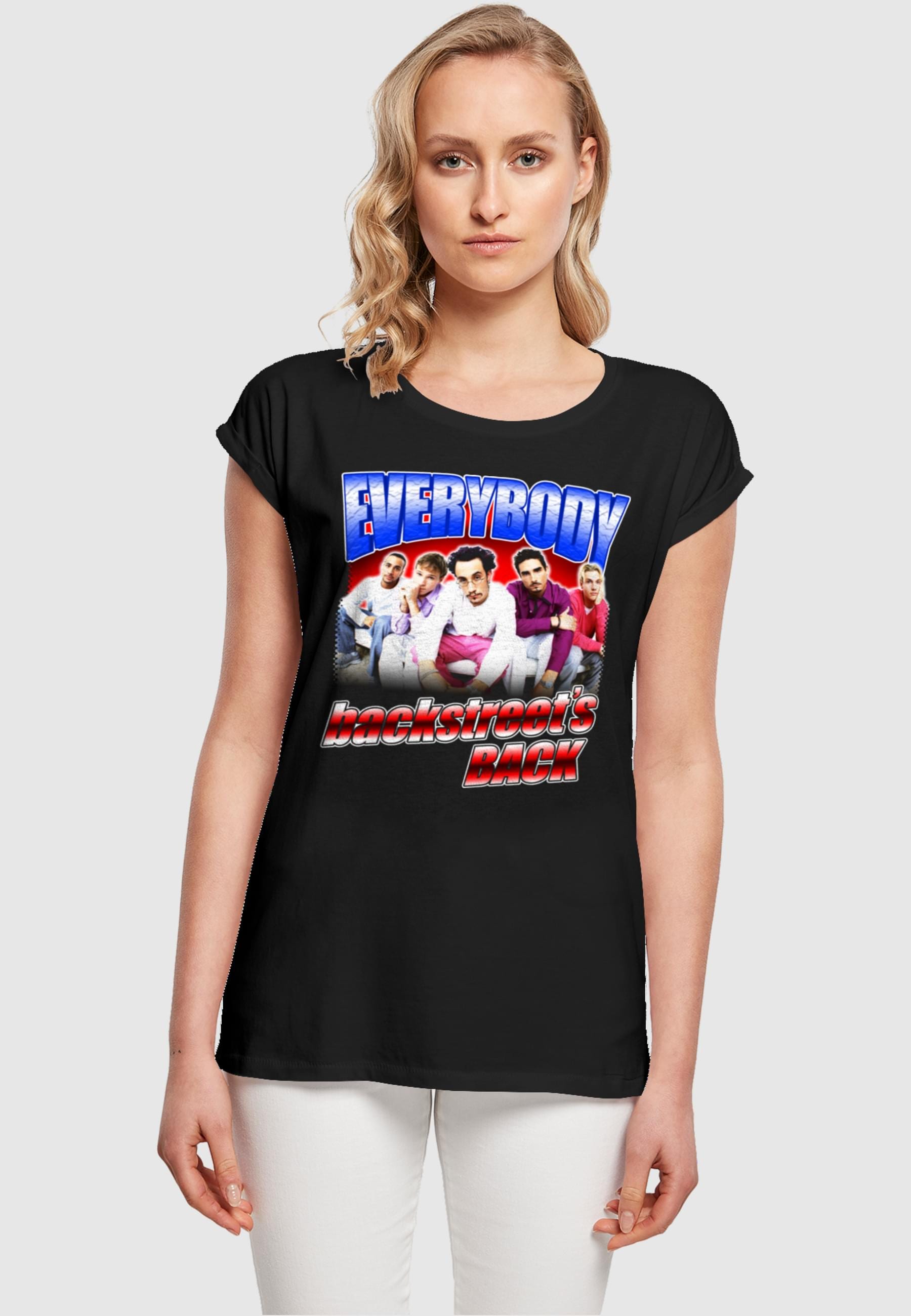 Merchcode T-Shirt »Damen BAUR Extended tlg.) - Shoulder kaufen Everybody Ladies Backstreet | (1 Boys Tee«