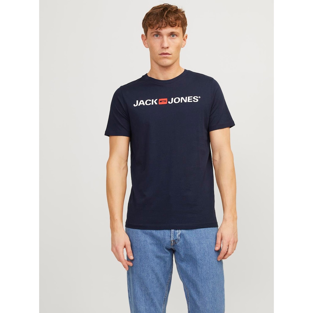 Jack & Jones T-Shirt »CORP LOGO TEE«, (Packung, 3 tlg., 3er-Pack), 3er Packung