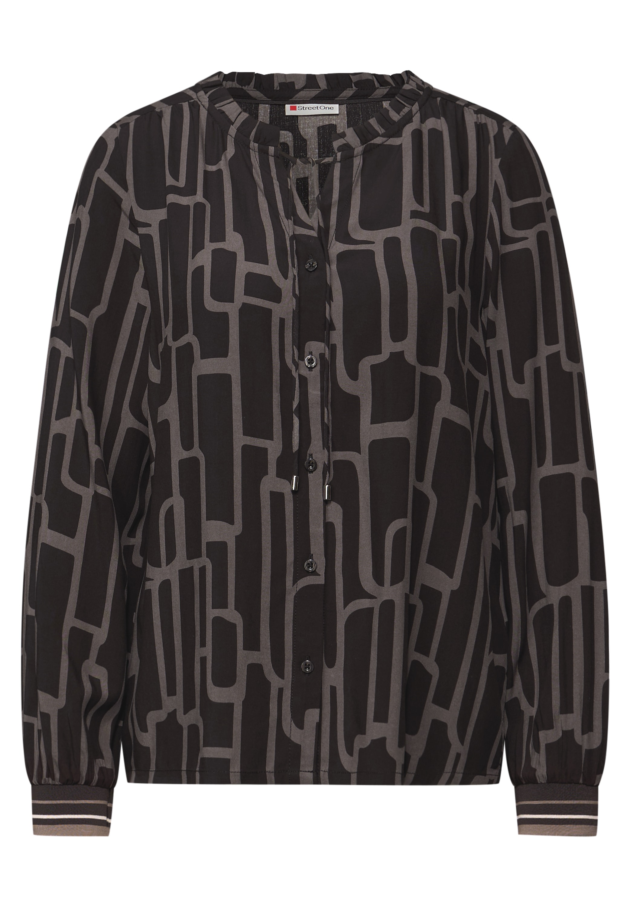 STREET ONE Langarmbluse mit grafischem Muster