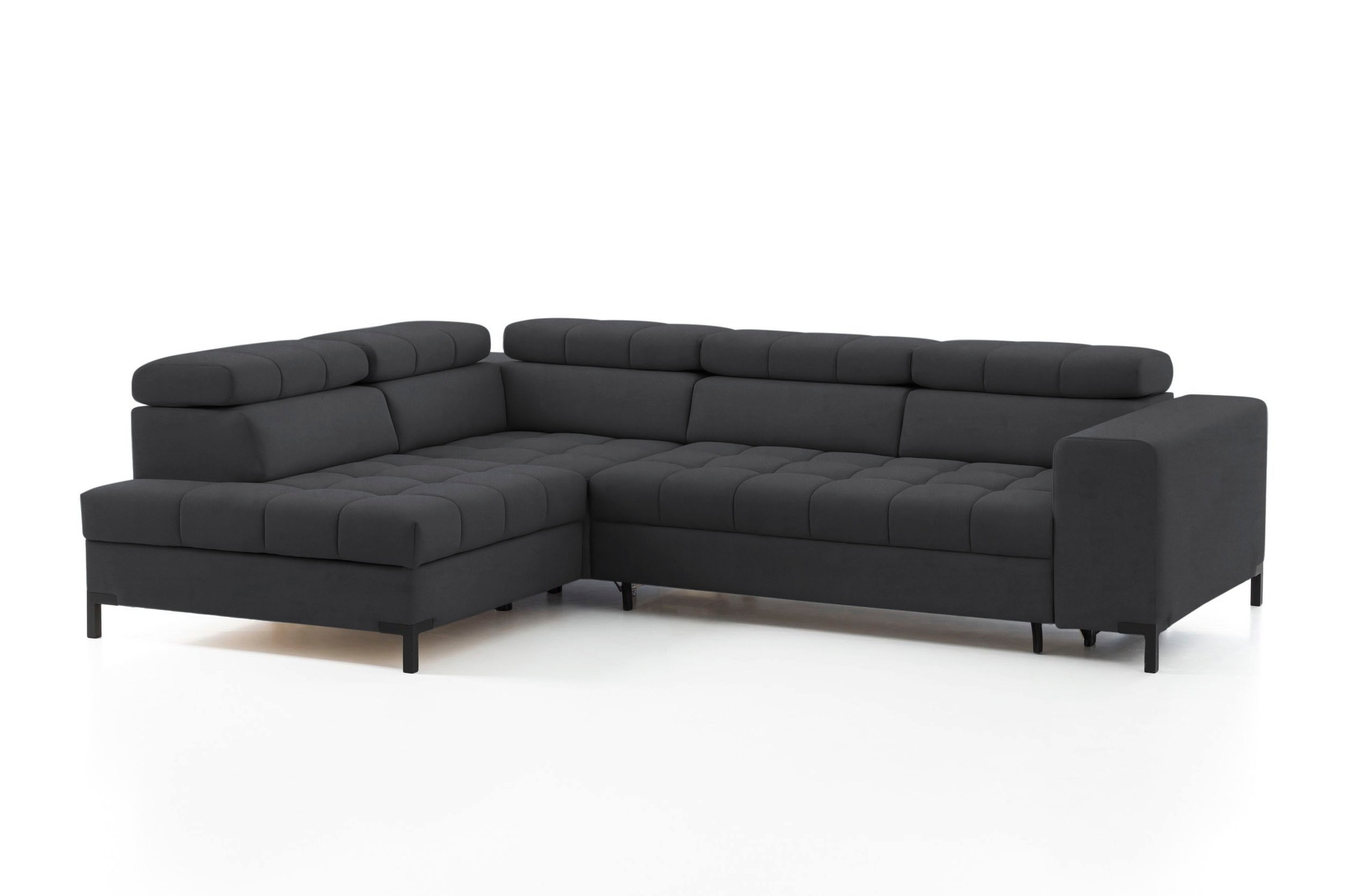exxpo - sofa fashion Ecksofa »Bocco, hochwertige Verarbeitung, toller Sitzkomfort, bequem, L-Form«, wahlweise mit Bettfunktion u. Bettkasten, inkl. Kopfteilverstellung