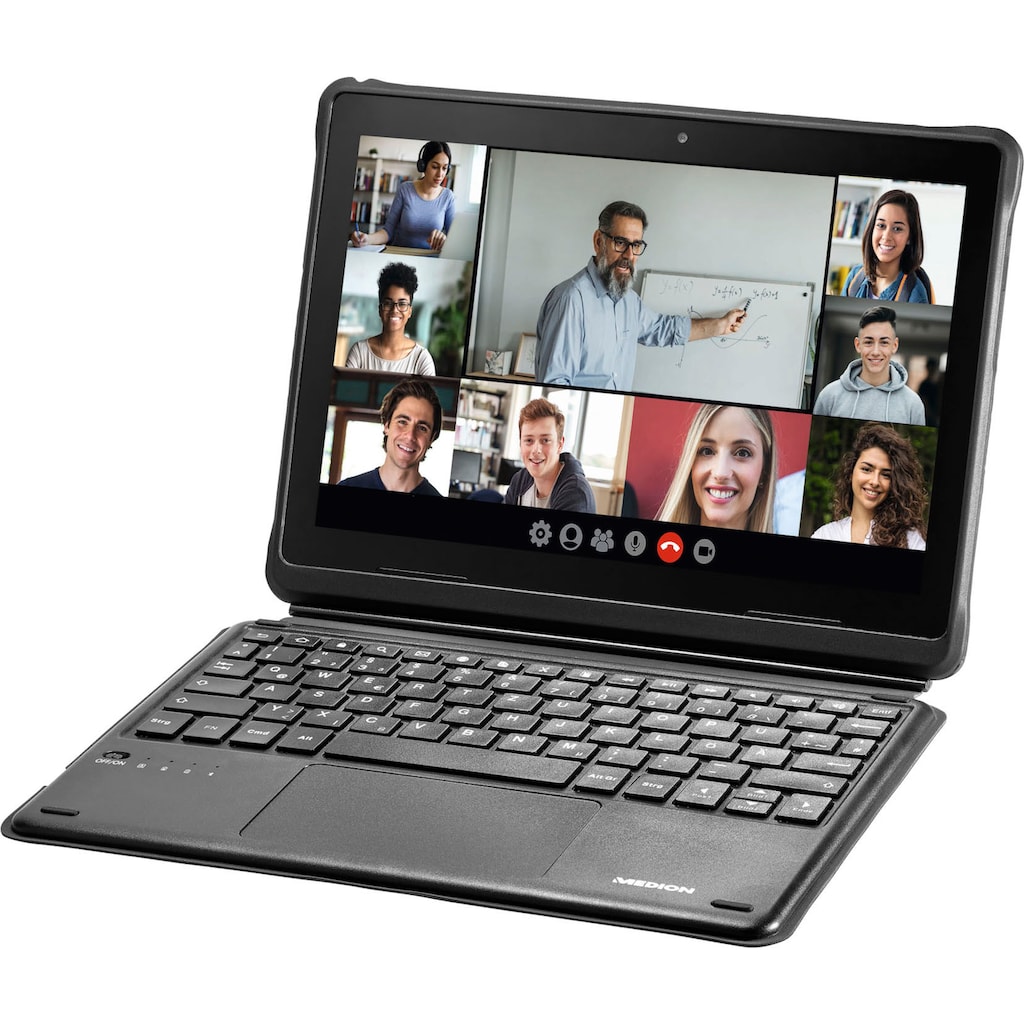 Medion® Tablet »Medion® LIFETAB® 10" E10900 Education Tablet (10", 32 GB, Android, 4G (LTE) Quad-Core Prozessor, LTE, inkl. Bluetooth®-Tastatur und passivem Stift«, (Android)