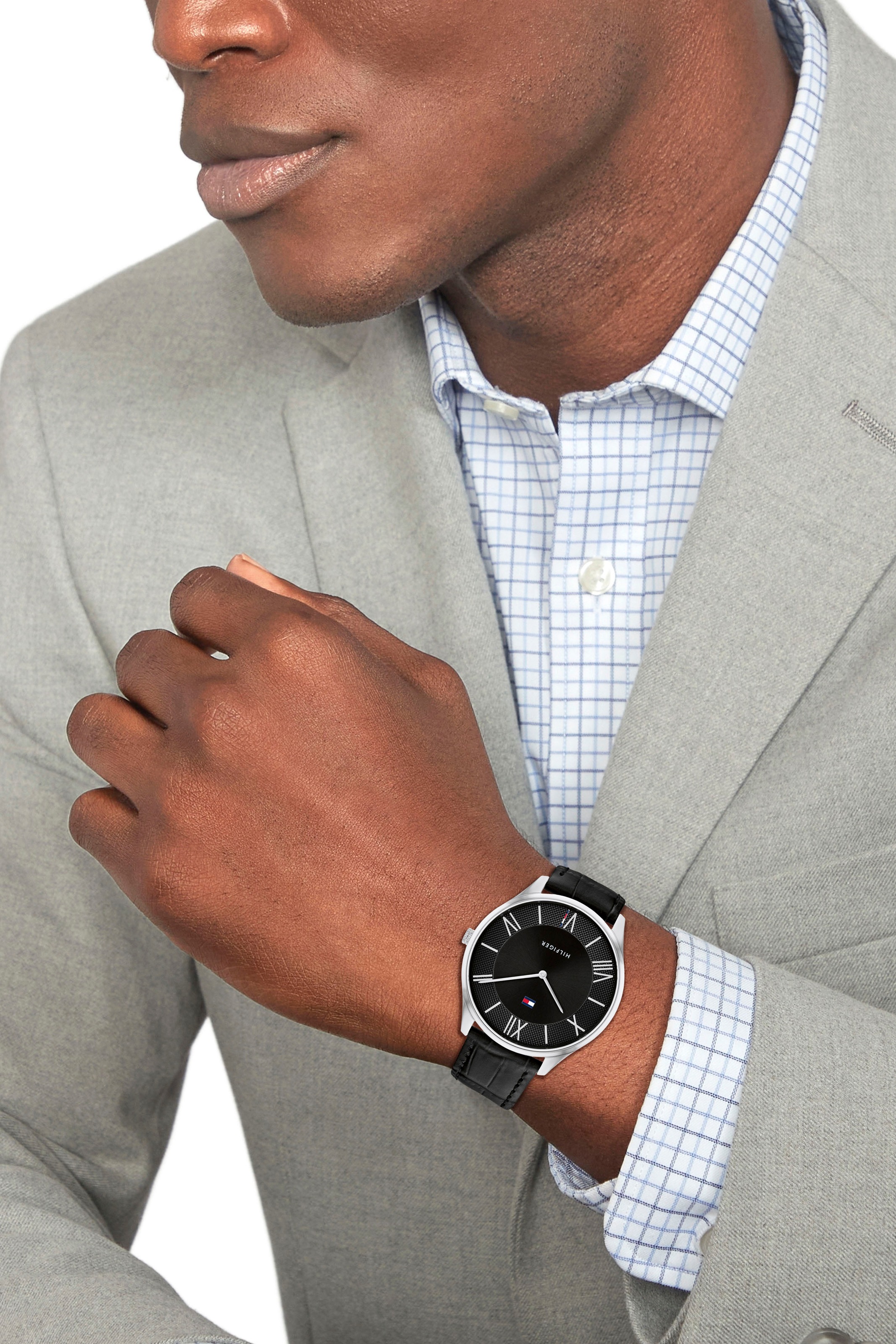 Tommy Hilfiger Quarzuhr »CLASSIC«, Armbanduhr, Herrenuhr, analog, Lederarmband