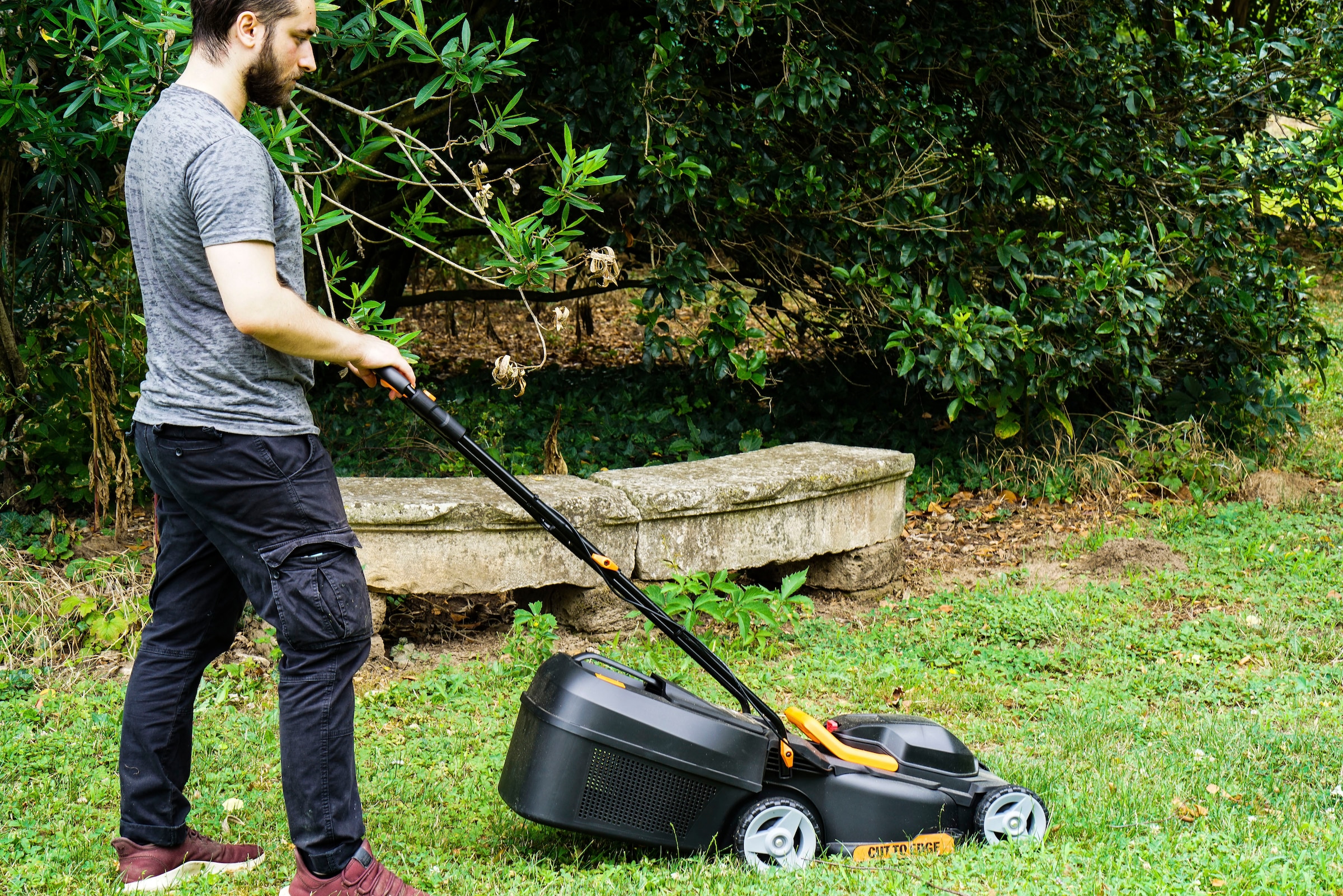 Worx Akkurasenmäher »WG730E«, (Set), 20V/4Ah, 200m², 30cm/30-70mm, 30 Liter, bürstenlos