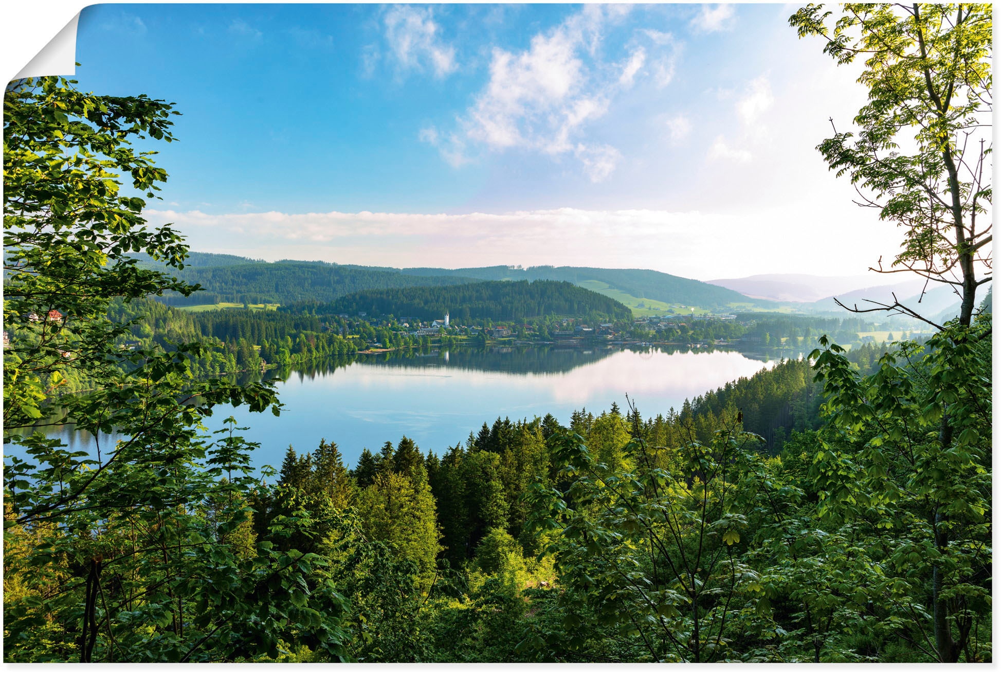 Artland Wandbild "Blick auf den Titisee im Schwarzwald", Seebilder, (1 St.) günstig online kaufen