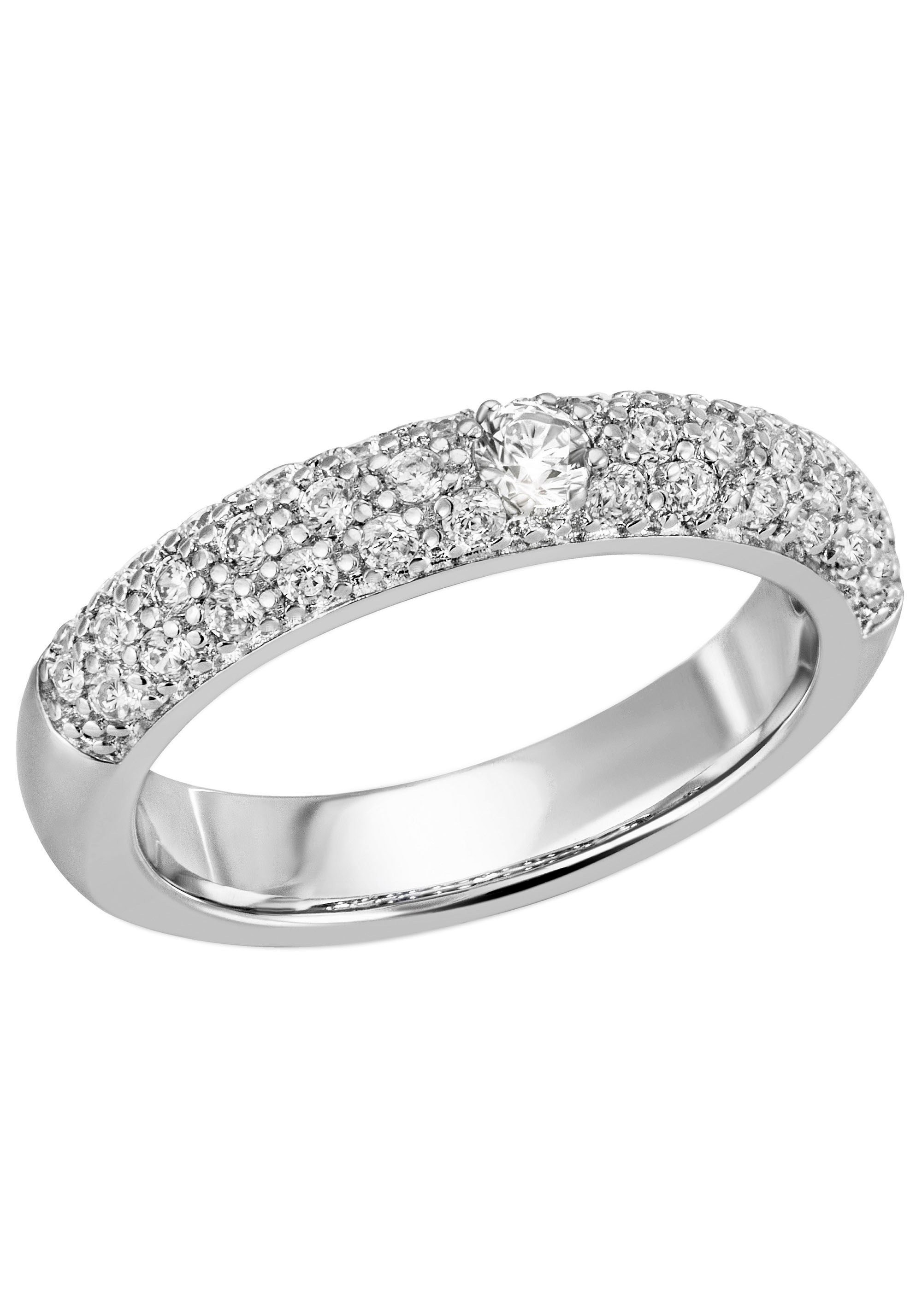 Firetti Fingerring »Schmuck Geschenk Silber 925 Silberring Ring Pavé-Optik  glitzernd«, zu Kleid, Shirt, Jeans, Sneaker! Anlass Geburtstag Weihnachten  für bestellen | BAUR