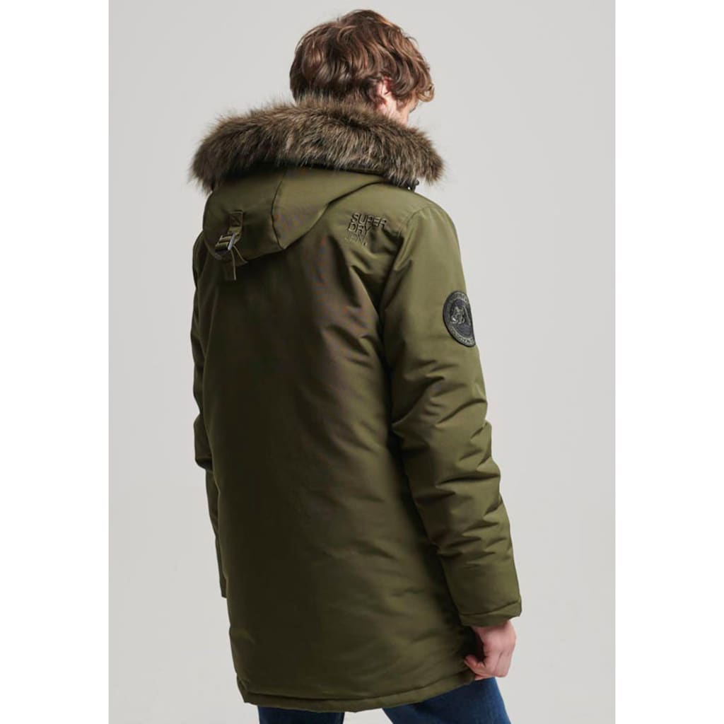 Superdry Steppjacke »EVEREST FAUX FUR HOODED PARKA«