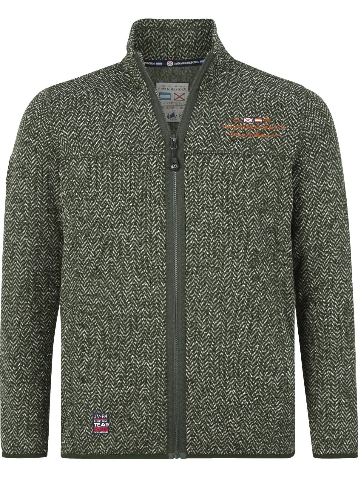 Jan Vanderstorm Sweatjacke »Strickfleecejacke KOLMUND«
