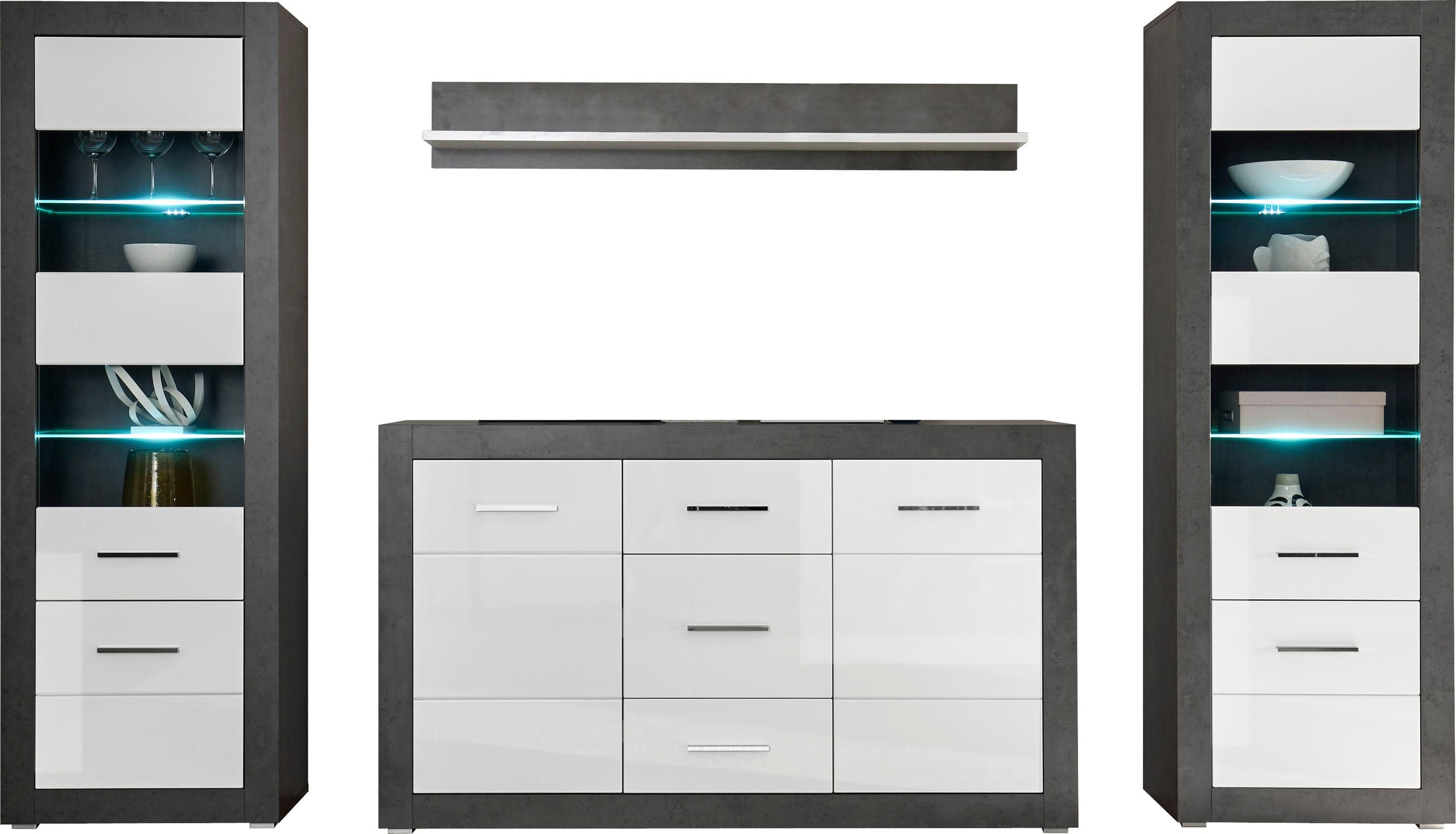 Home affaire Wohnwand "Etero" Set, 4 Stk. tlg. günstig online kaufen