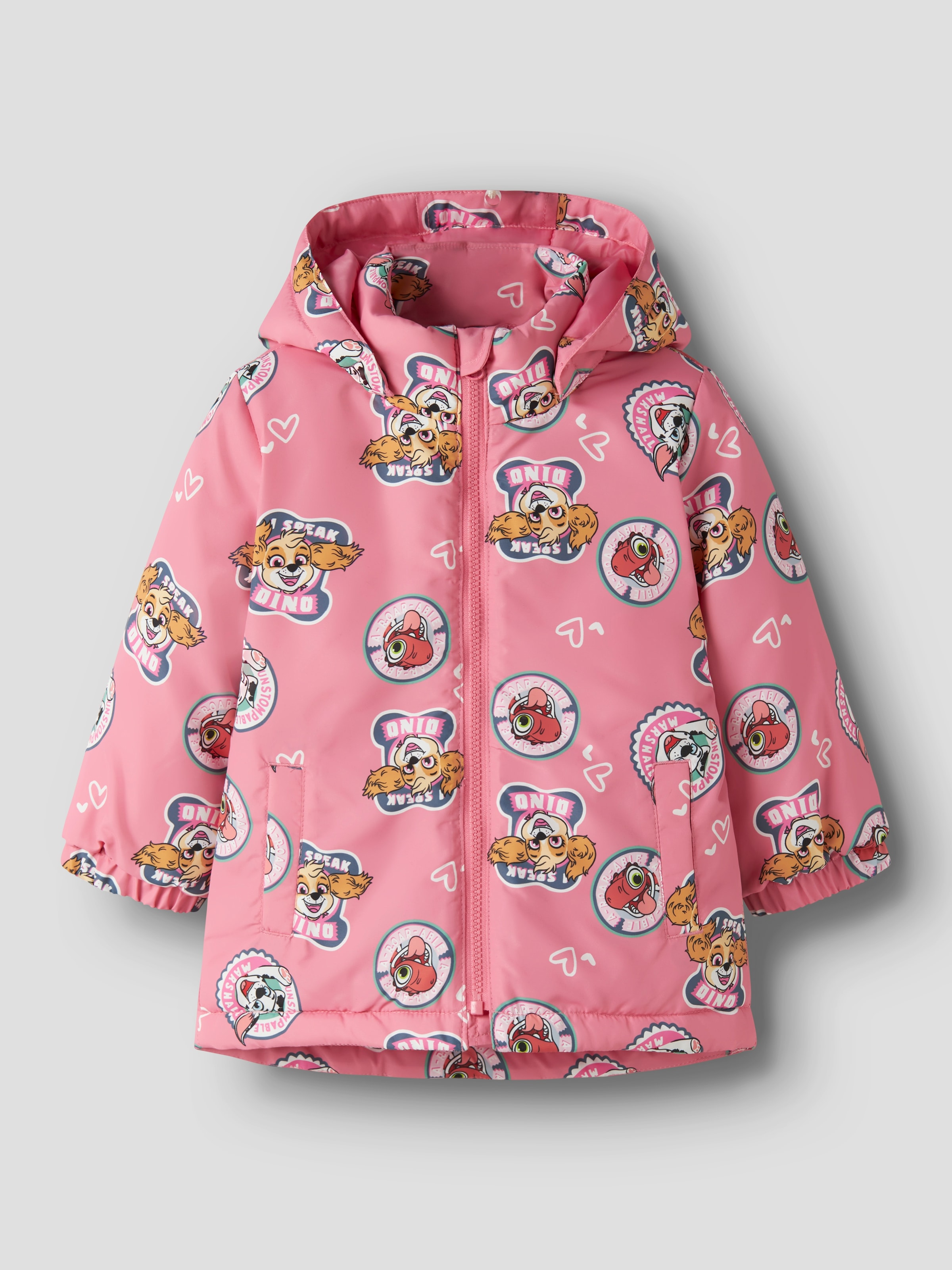 Name It Outdoorjacke »NMFMAXI JI PAW JACKET NOOS CPLGM« mit Kapuze Kunstfaser, wasserabweisend, reflektierende Details
