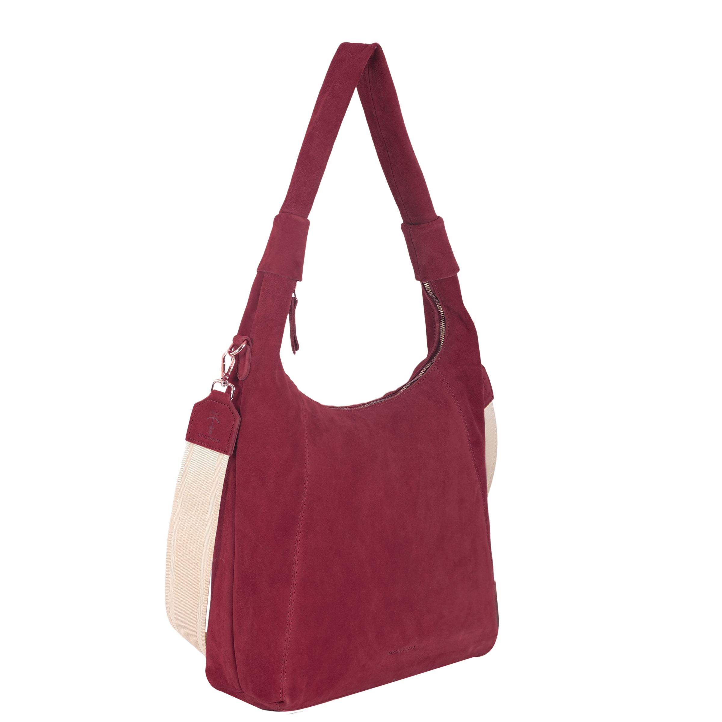 HARBOUR 2nd Hobo »Laurine« Damen Handtasche, Umhängetasche, Schultertasche mit Ziernähten