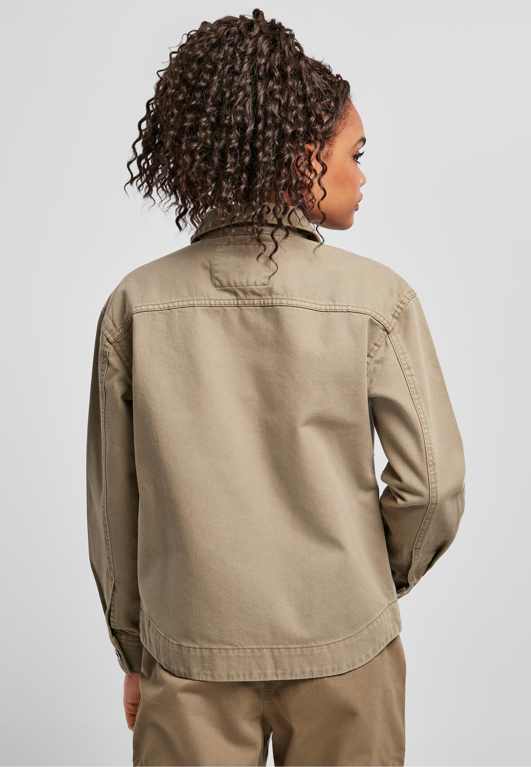 URBAN CLASSICS Allwetterjacke »Urban Classics Damen Ladies Oversized Shirt Jacket«, (1 St.), ohne Kapuze