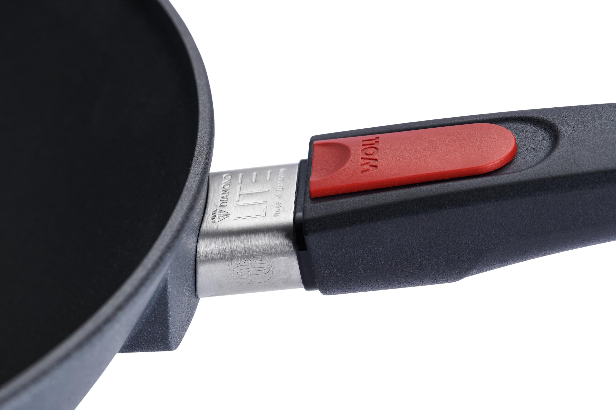 WOLL MADE IN GERMANY Wok »Diamond Lite«, Aluminiumguss, Ø 34 cm, mit Glasdeckel, Induktion