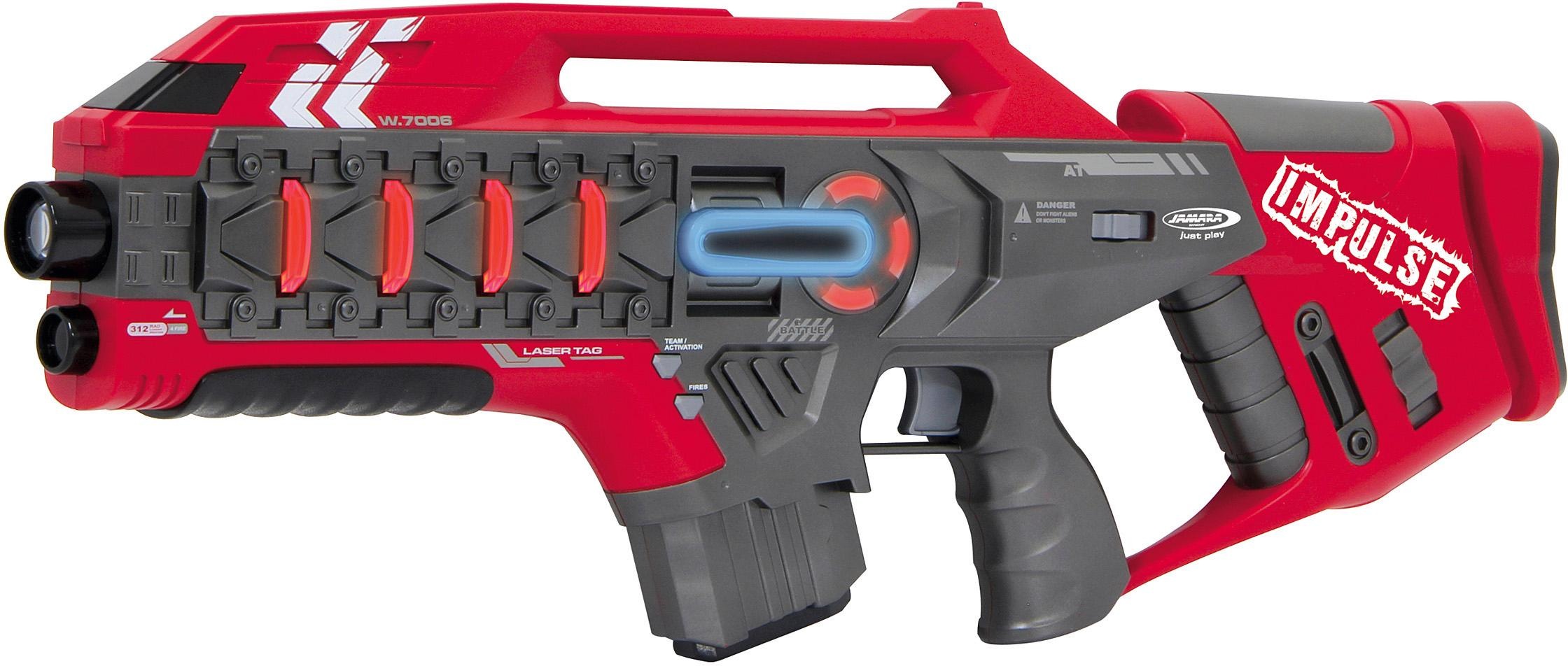 Jamara Laserpistole »Impulse Laser Gun Rifle gelb/rot«, (Set, 2 tlg