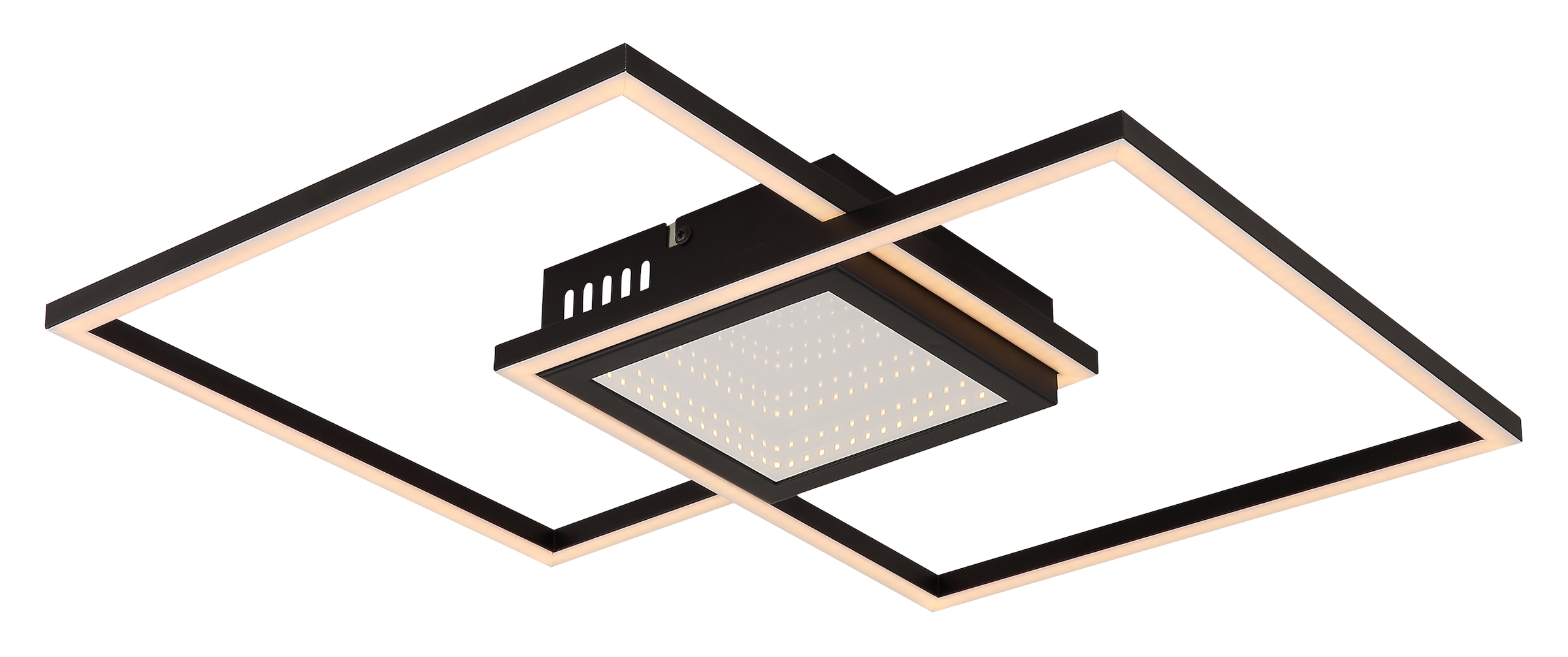 GLOBO LIGHTING LED Deckenleuchte »SAUNDERS«, Leuchtmittel LED-Modul | LED fest integriert, Deckenlampe/Wohnzimmer/Schlafzimmer/modern