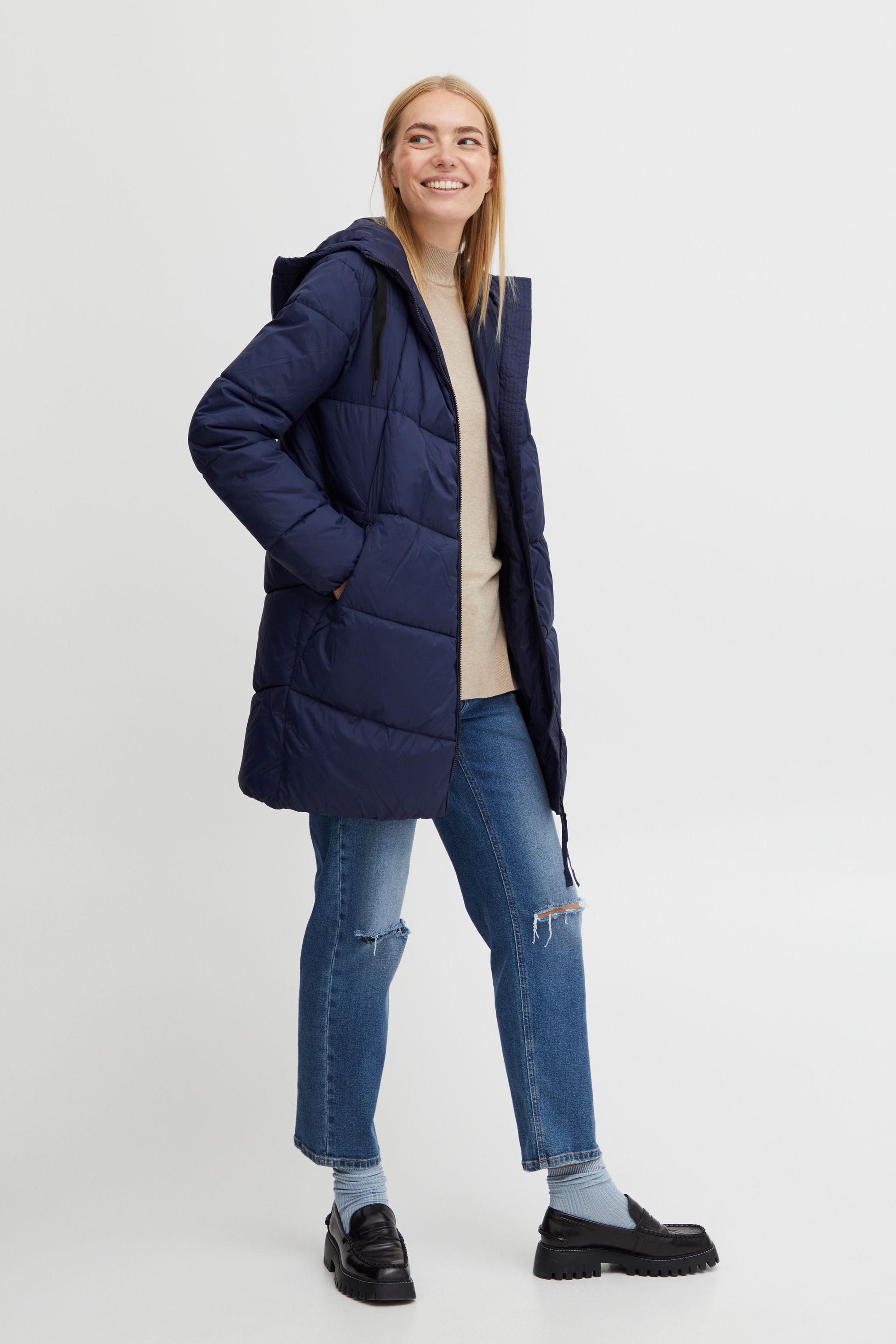 b.young Steppjacke »Steppjacke BYBomina«, mit Kapuze