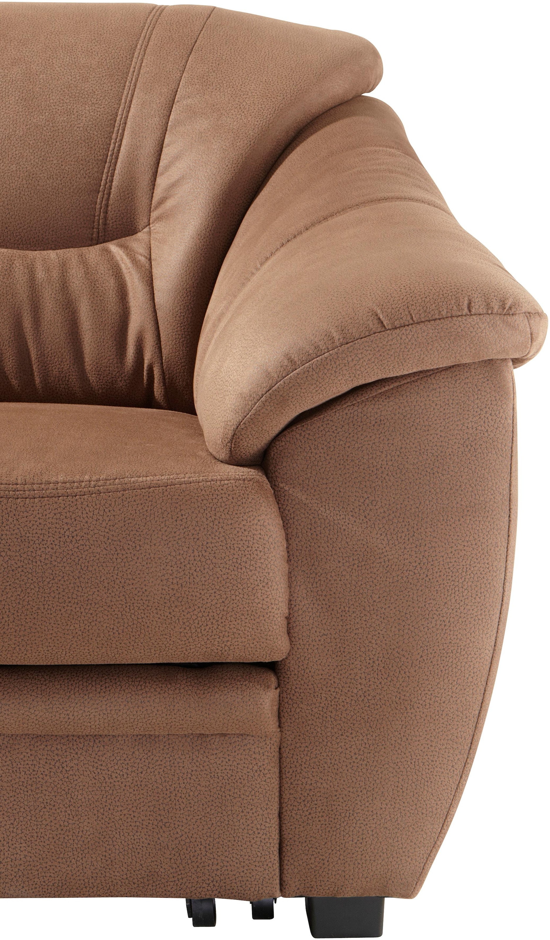 sit&more 3-Sitzer »Safira«, inklusive komfortablem Federkern, wahlweise mit Bettfunktion