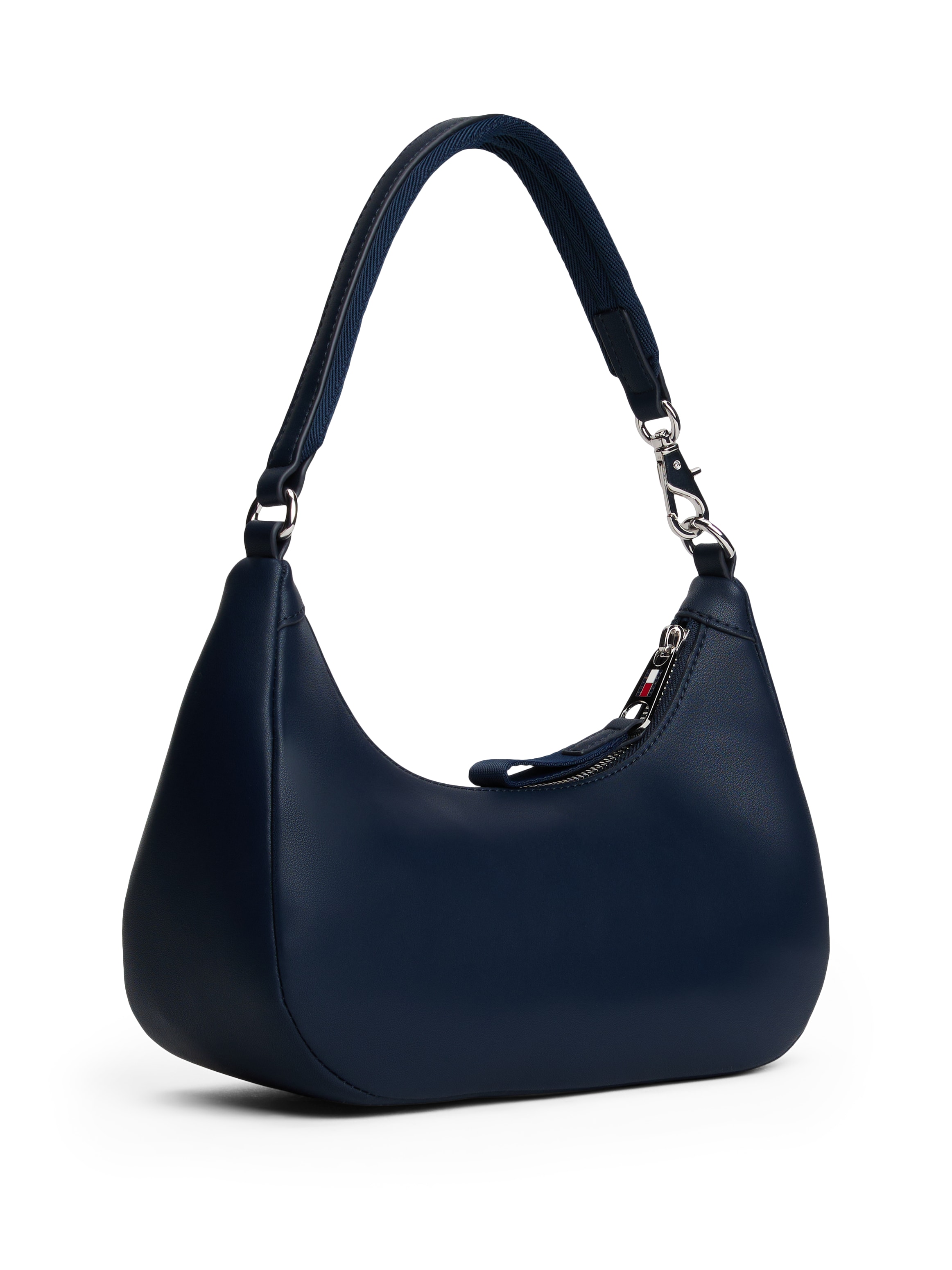 Tommy Jeans Schultertasche »TJW BOLD SCRIPT SHOULDER BAG«, Damen Umhängetasche, Hobobag, mit auffälligem Logo-Schmuckelement