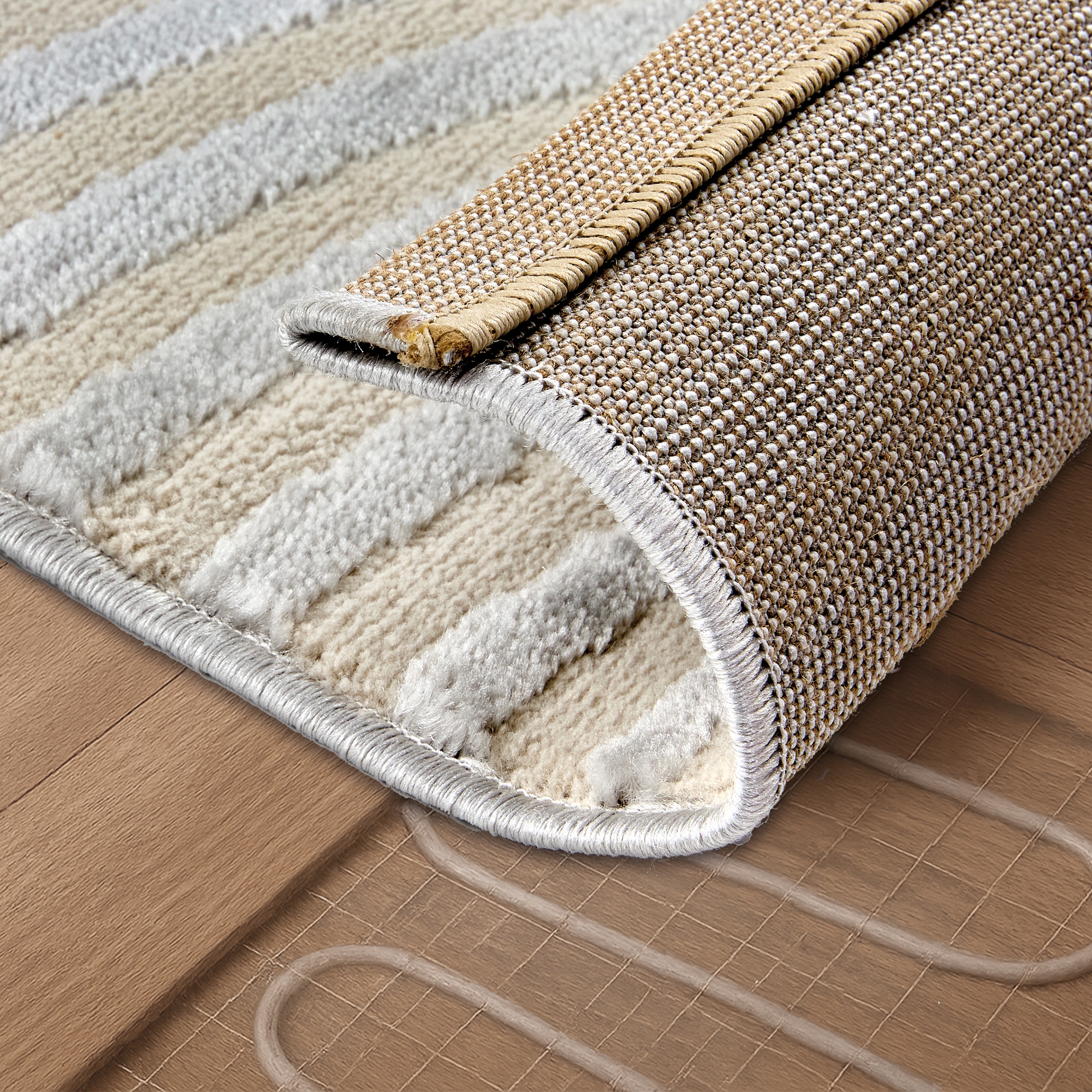 ASTRA Teppich »Jules 253«, rechteckig, 8 mm Höhe, Hoch Tief Struktur, Kurzflor, Wohnzimmer, Schlafzimmer