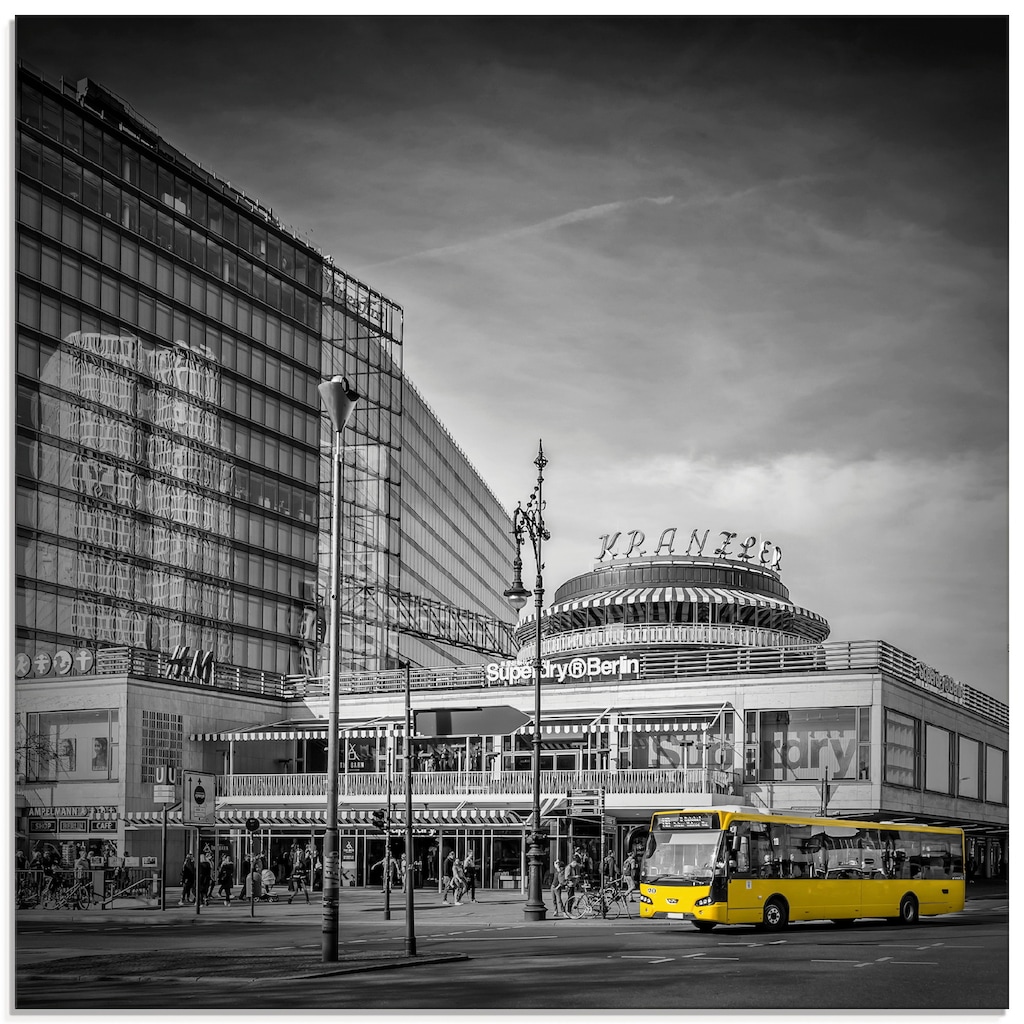 Artland Glasbild »Berlin City-West«, Deutschland, (1 St.)