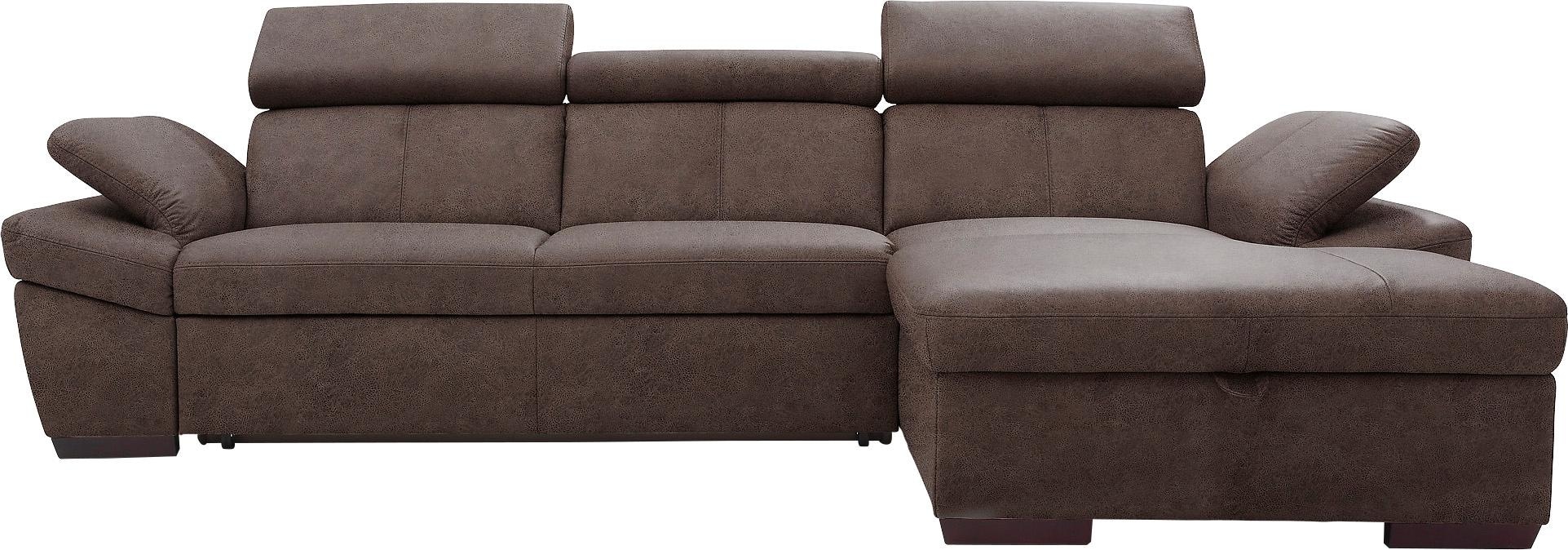 exxpo - sofa fashion Ecksofa "Salerno, Funktionssofa, Breite 280cm, hoher S günstig online kaufen