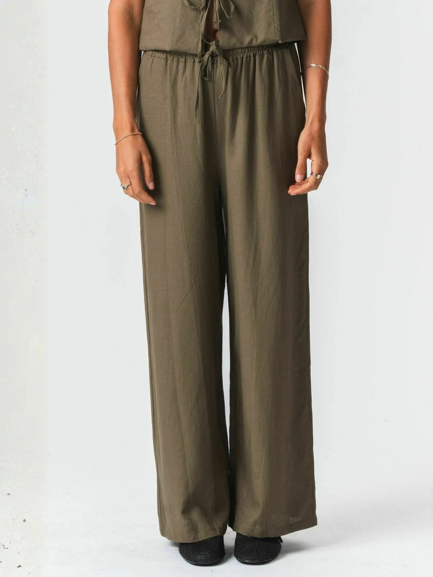 TeeShoppen Chinohose "TEESHOPPEN Trouser Hørbukser"