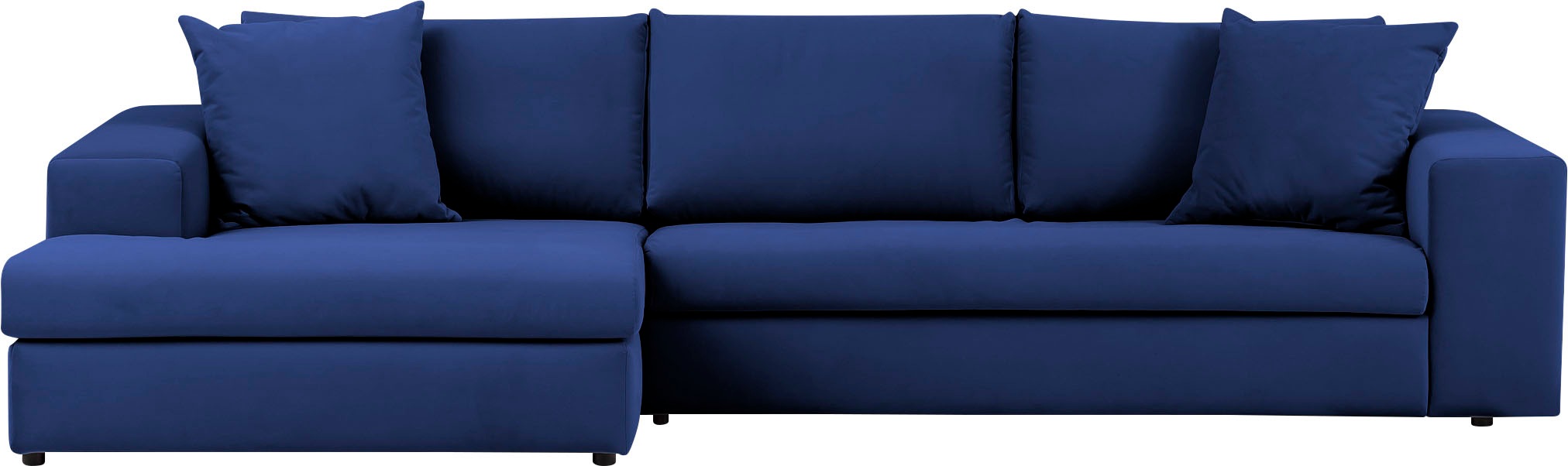 Thumbnail - andas Ecksofa "SLEETLAND XXL in Samtvelours oder Vintage-Leder-Optik, L-Form,", besonders groß und bequem