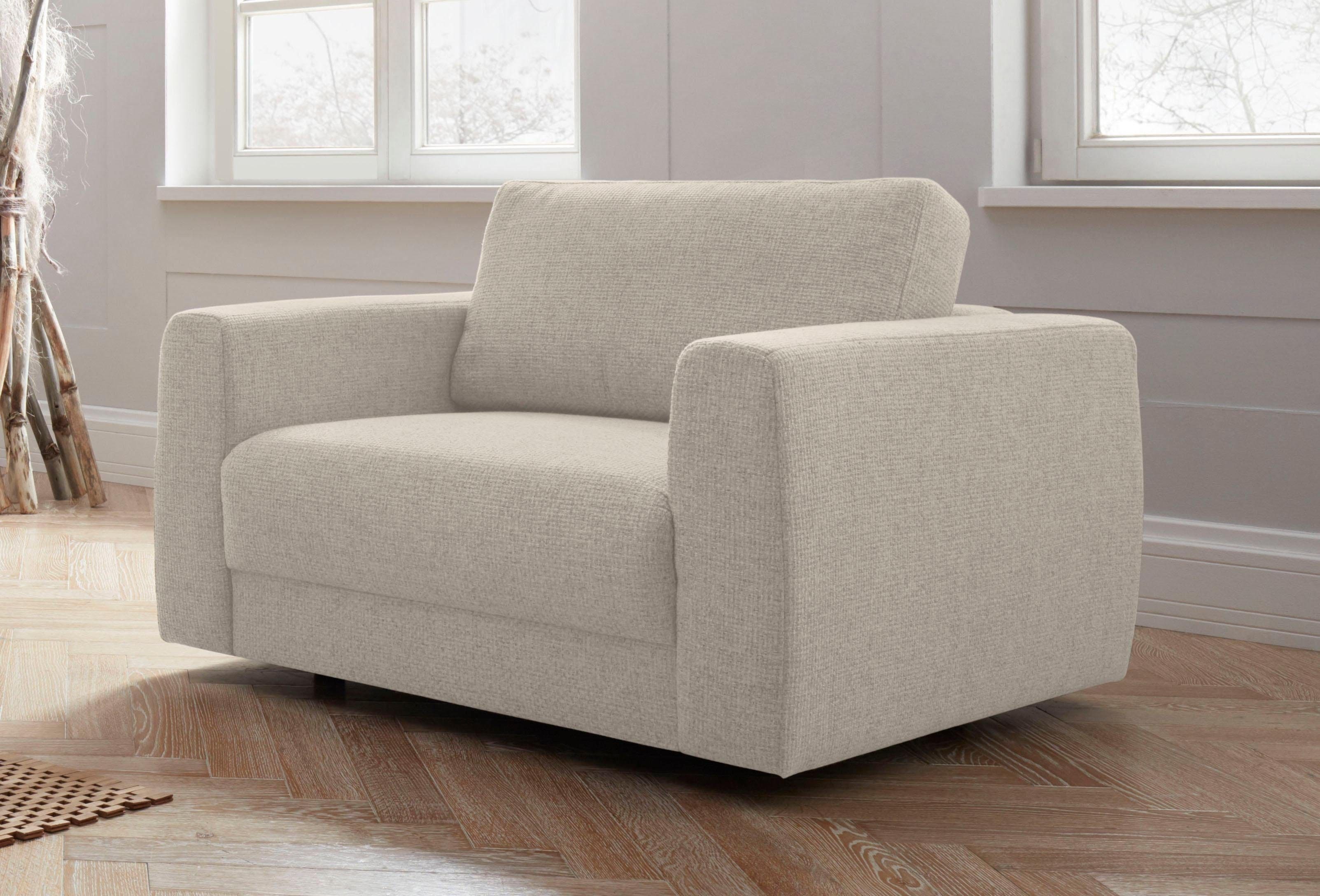 OTTO home Sessel "Hobro Loungesessel" in 3 Bezugsqualitäten in vielen Farben